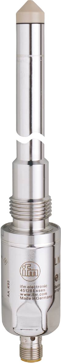 Metallisches Gewinde mit glatter Oberfläche, zylindrische Form.