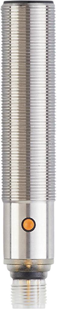 Nahaufnahme eines glänzend silbernen Schraubengewindes, das vertikal in der Bildmitte verläuft.