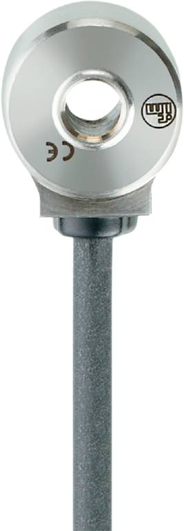 Ein silbernes Metallteil mit einem gebogenen, glänzenden, glatten oberen Rand und einem grauen, zylindrischen Stiel darunter.