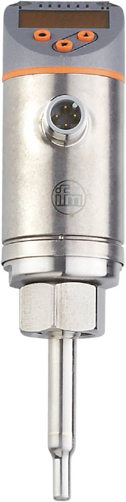 Ein silberner, metallisch glänzender Zylinder, möglicherweise Teil eines technischen Geräts oder einer Maschine, mit Logo auf der Oberseite.