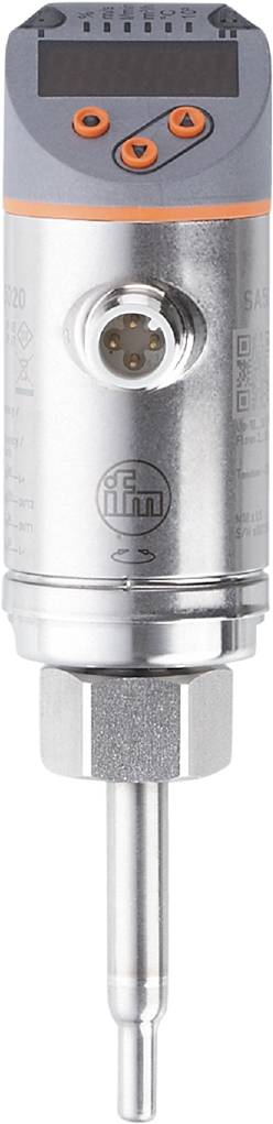 Ventil mit metallischer Oberfläche, zeigt Pfeile in beide Richtungen und das Logo einer Firma mit den Buchstaben 'im'.