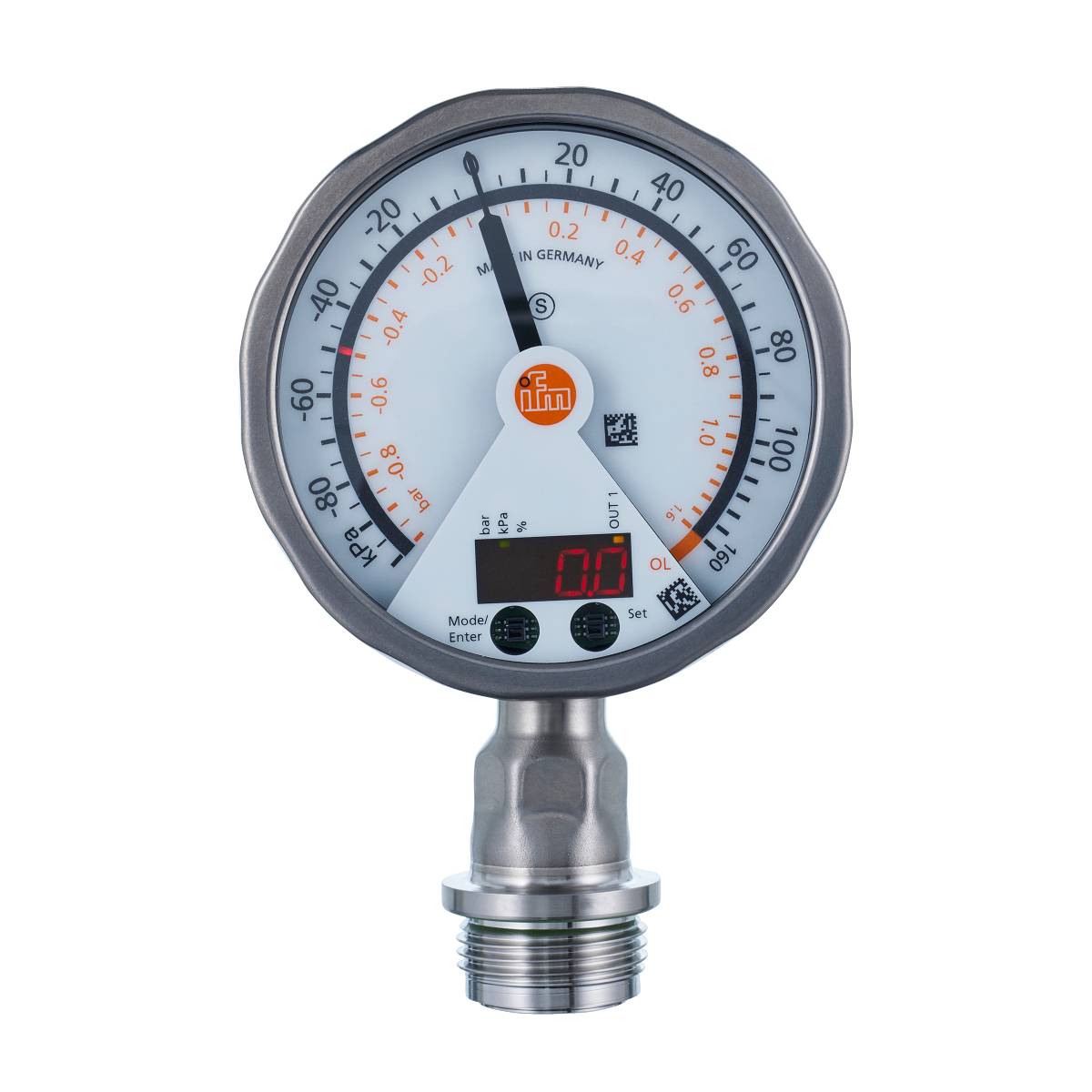 Ifm Electronic Drucksensor 1 St. PG2739 -100 kPa bis 100 kPa M12 1 Öffner, 1 Schließer, Analog