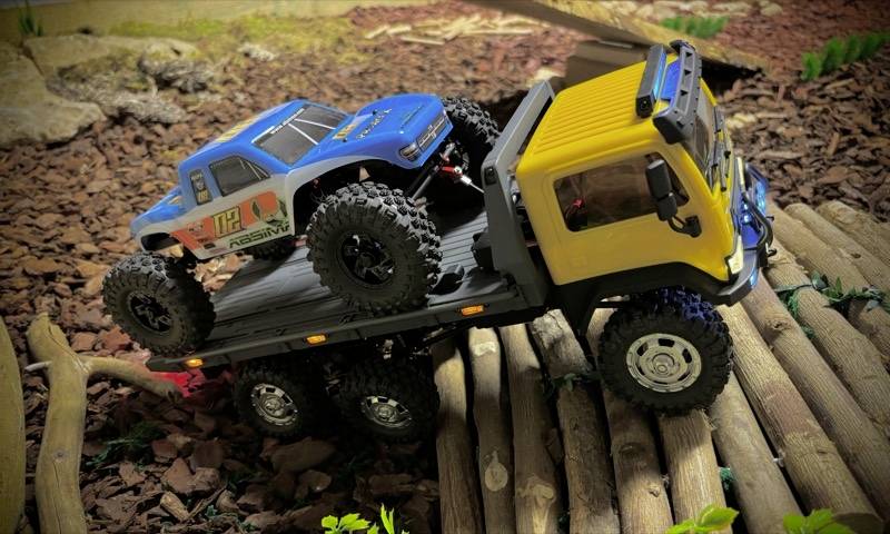 Absima CR18P Tow Truck 6x6 Brushless 1:18 RC Modell-LKW Elektro Crawler Allradantrieb (6WD) RtR 2,4GHz