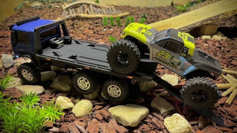 Absima CR18P Tow Truck 6x6 Brushed 1:18 RC Modell-LKW Elektro Crawler Allradantrieb (6WD) RtR 2,4GHz