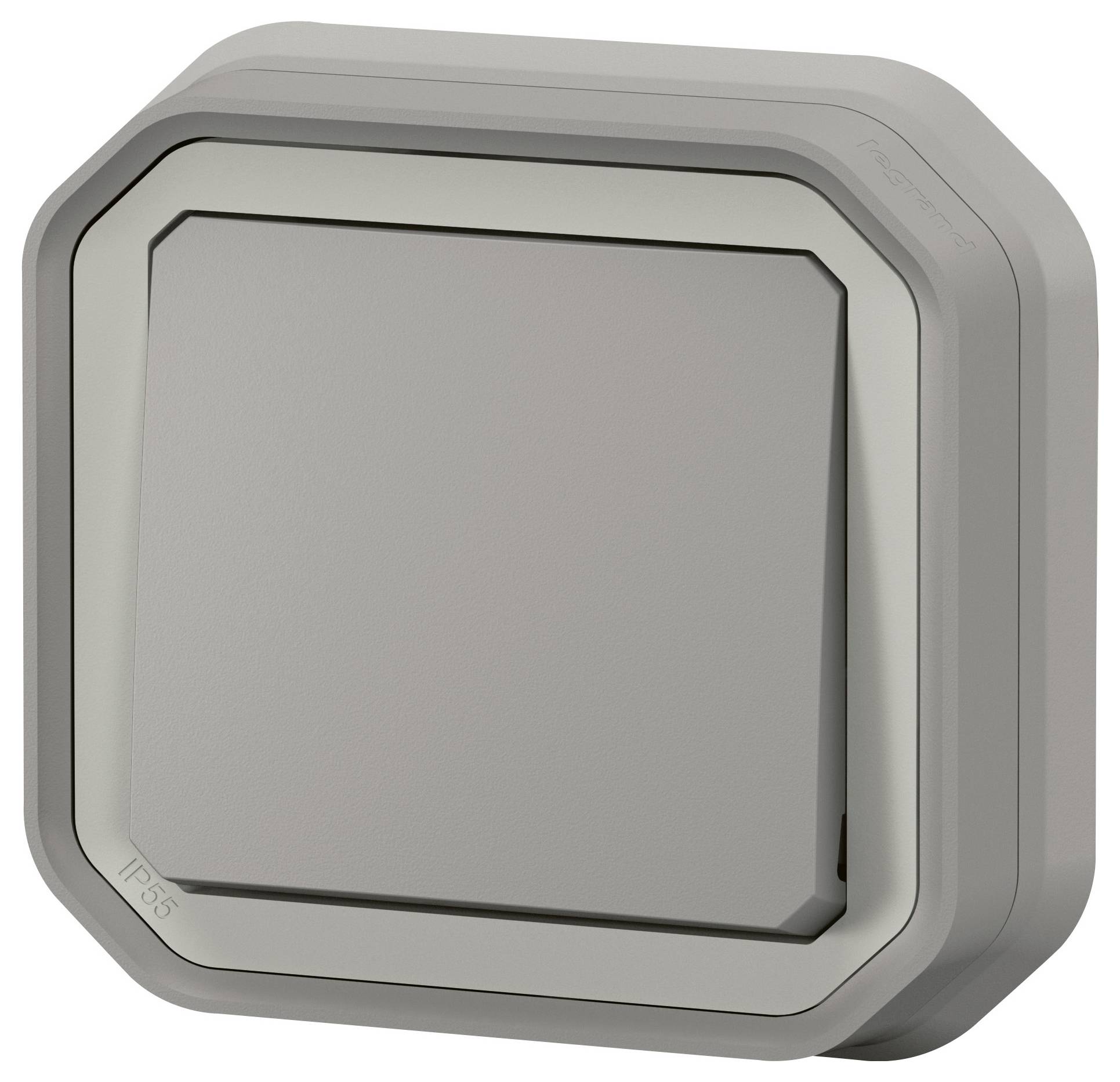 Legrand Komplett Unterputz, Wechselschalter Plexo Grau 069811L 1St.