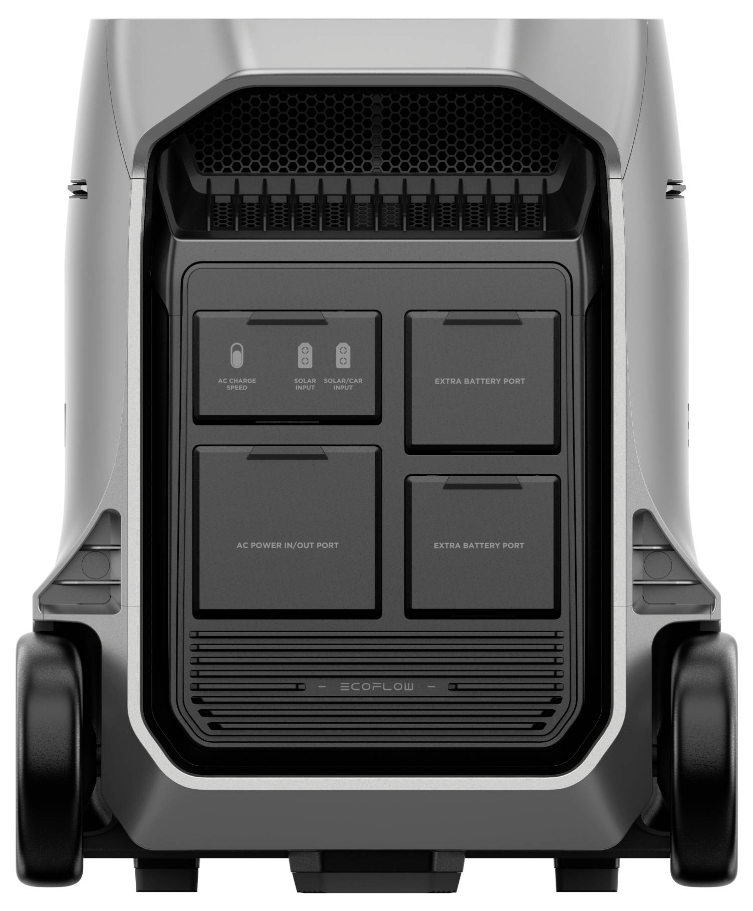 ECOFLOW Delta Pro 3 Powerstation LiFe Schwarz, Grau mit Laderegler