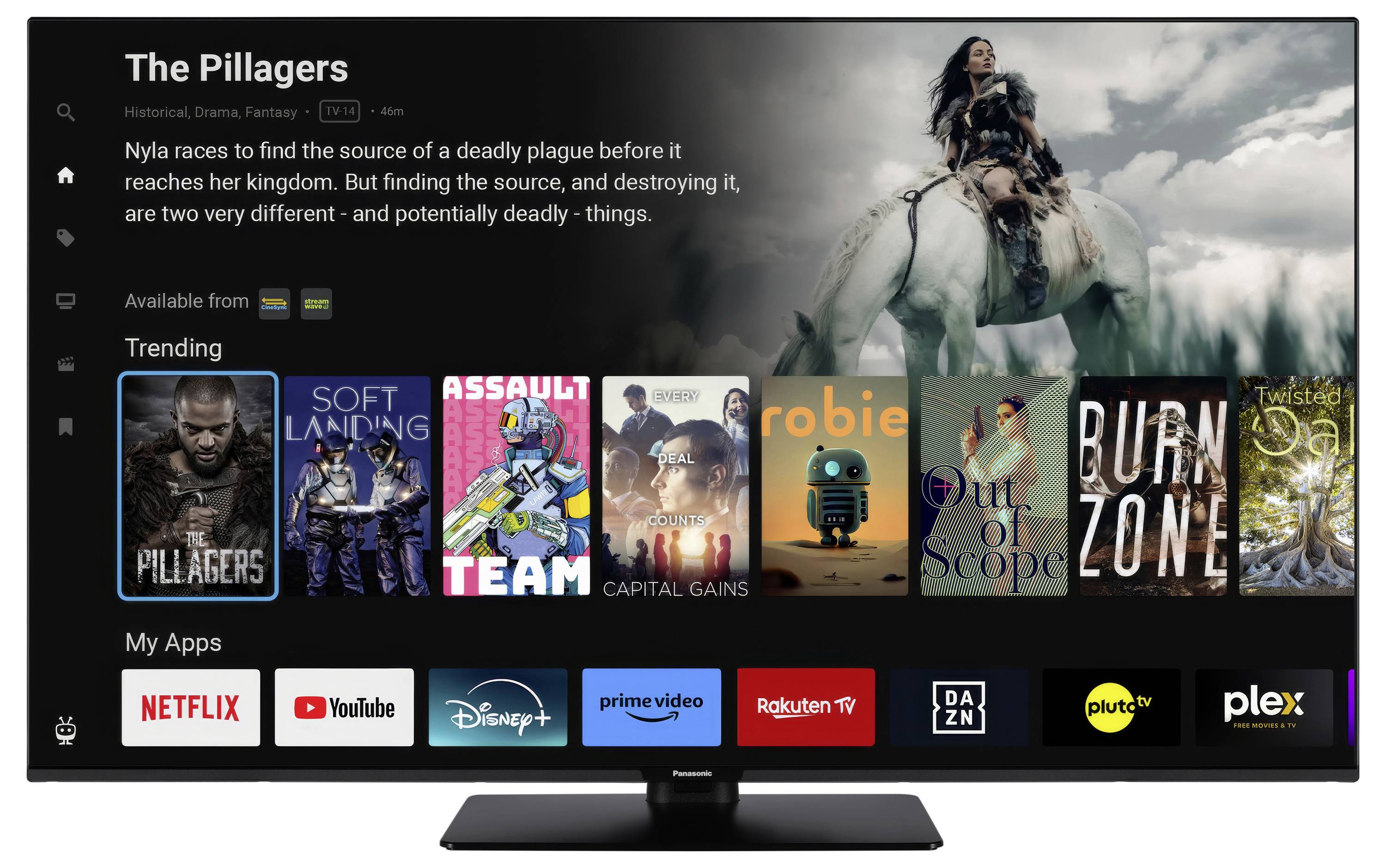 Panasonic TB-55W60A LED-TV 139 cm 55 Zoll EEK F (A - G) DVB-T, DVB-T2, DVB-S2, DVB-C, UHD, WLAN, Smart TV, CI+ Schwarz