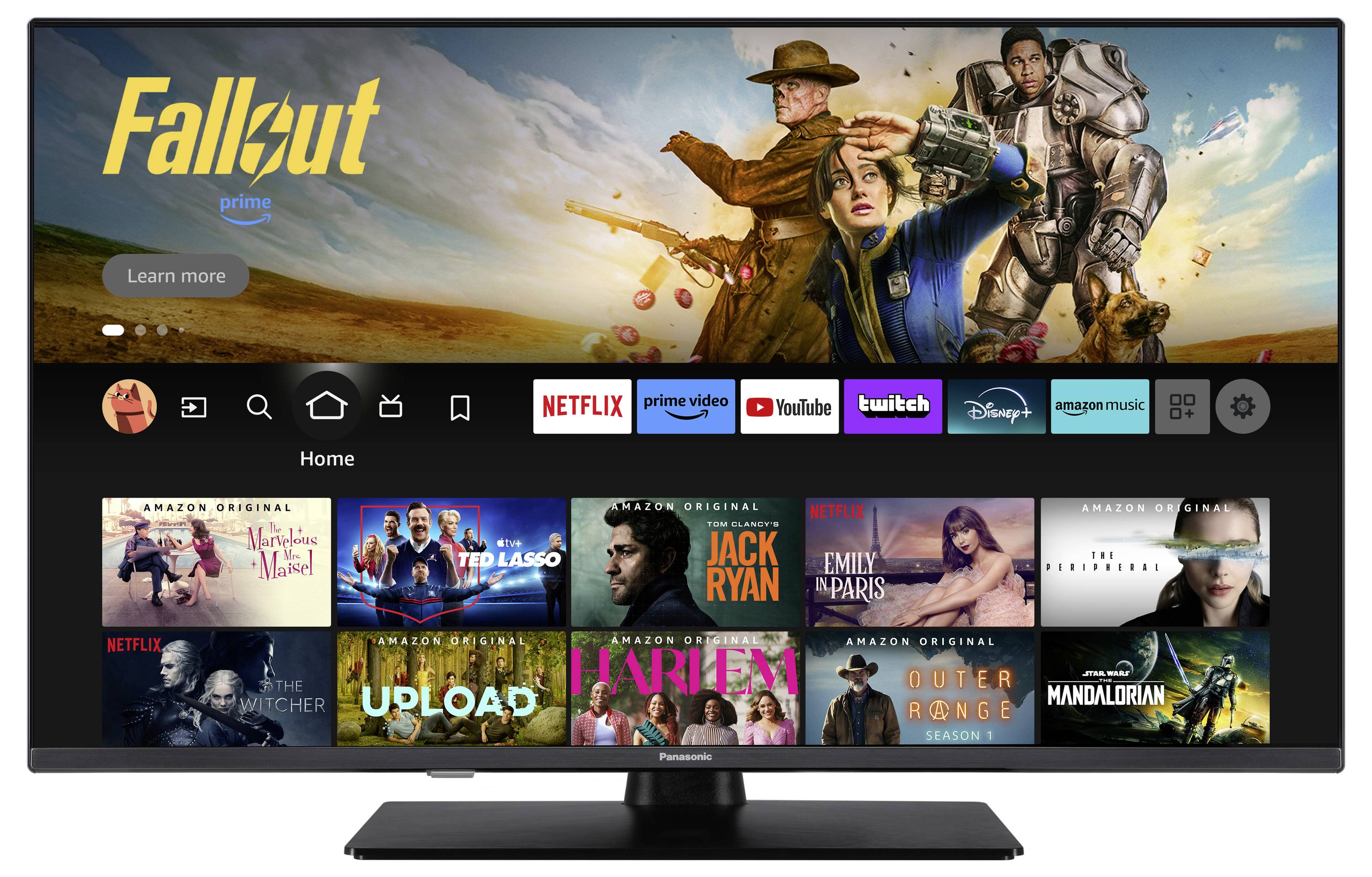 Panasonic TV-40S55A LED-TV 100cm 40 Zoll EEK E (A - G) DVB-T, DVB-T2, DVB-S2, DVB-C, CI+, WLAN, Smart TV, Full HD Schwarz