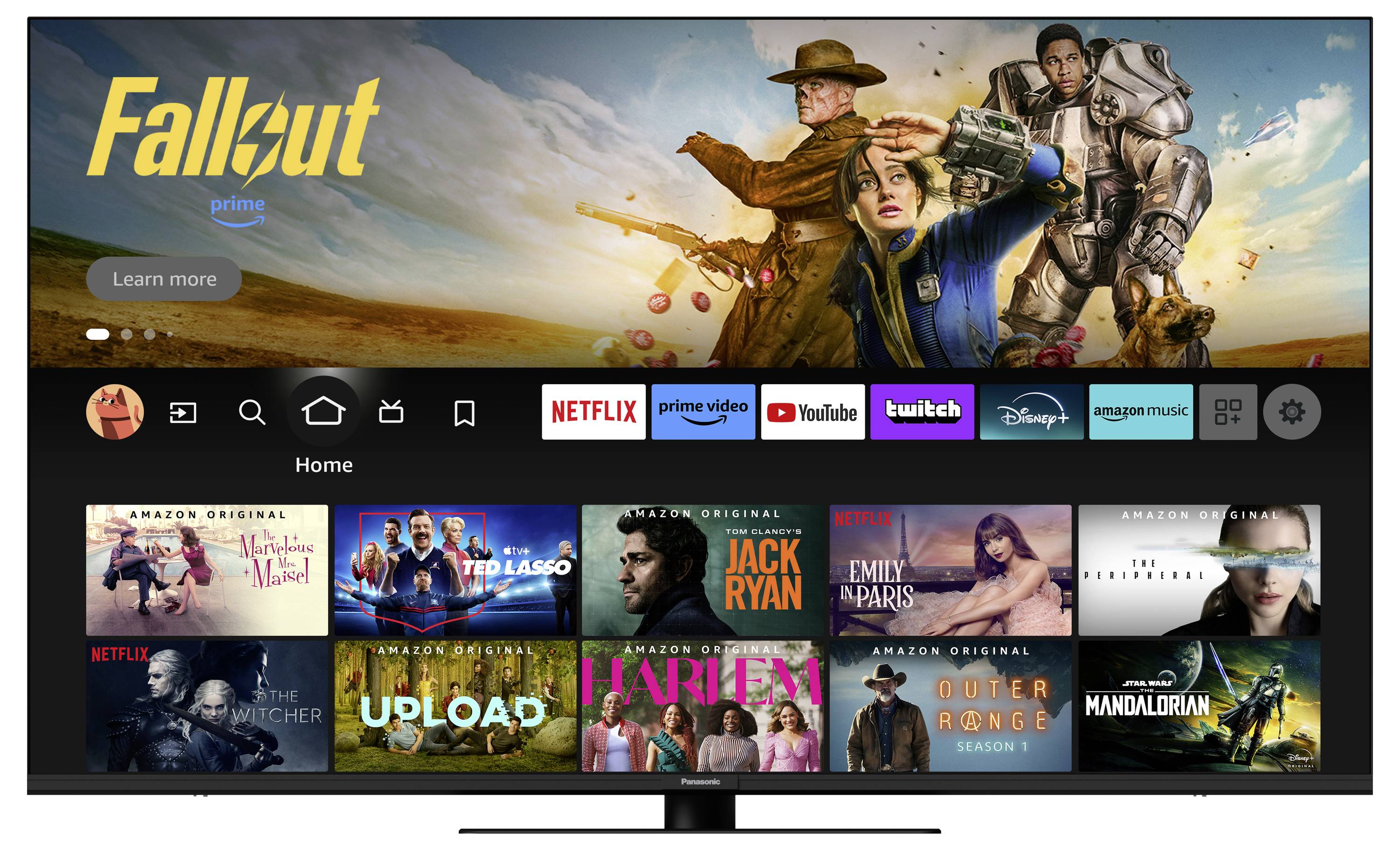 Panasonic TV-65W80A LED-TV 164cm 65 Zoll EEK E (A - G) CI+, DVB-C, DVB-S2, DVB-T, DVB-T2, Smart TV, UHD, WLAN Schwarz