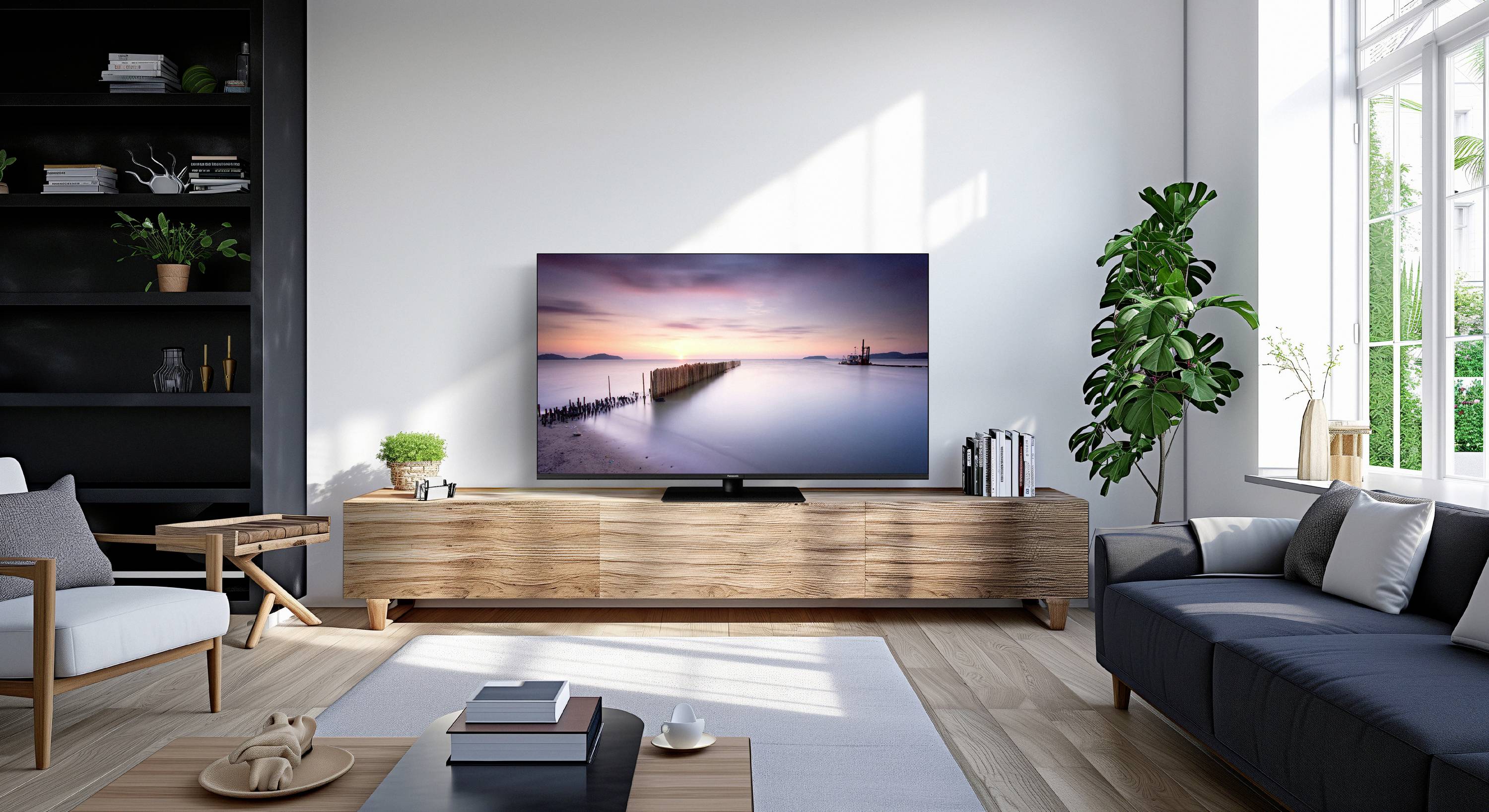 Panasonic TV-55W80A LED-TV 139cm 55 Zoll EEK E (A - G) CI+, DVB-C, DVB-S2, DVB-T, DVB-T2, Smart TV, UHD, WLAN Schwarz