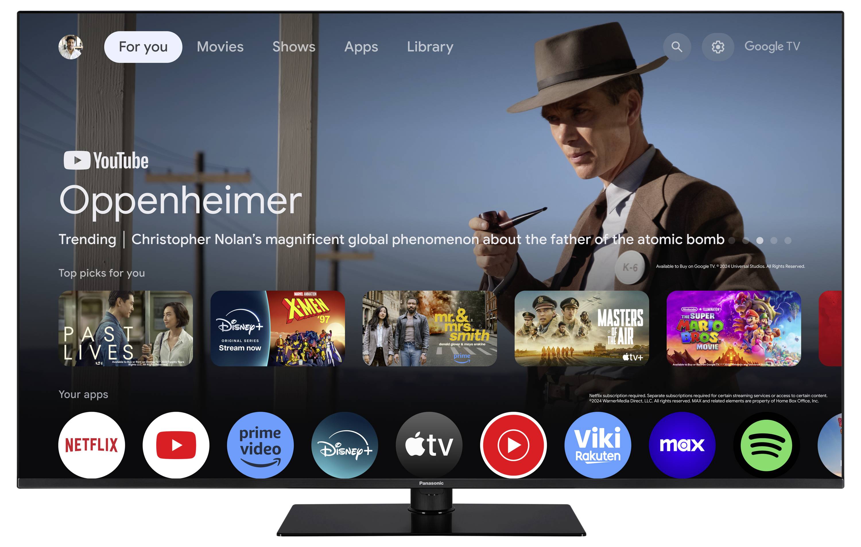 Panasonic TN-55W70A LED-TV 139cm 55 Zoll EEK E (A - G) CI+, DVB-T, DVB-T2, DVB-S2, DVB-C, Smart TV, UHD, WLAN Schwarz