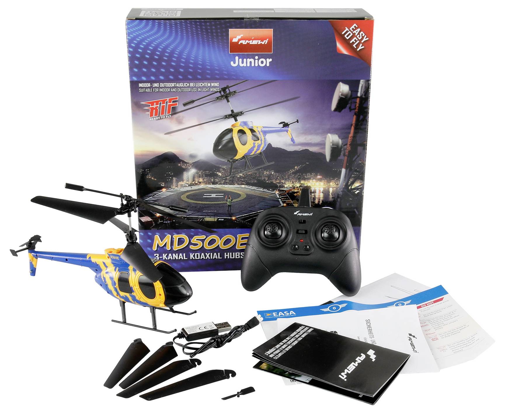 Amewi MD500E CX RC Einsteiger Hubschrauber RtF