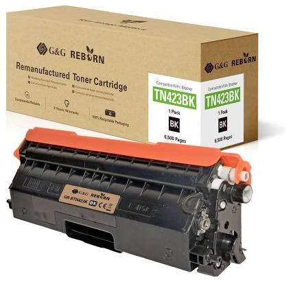G&G Toner ersetzt Brother TN-423BK Kompatibel Schwarz 6500 Seiten Reborn remanufactured 21188