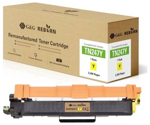 G&G Toner ersetzt Brother TN-423Y Kompatibel Gelb 4000 Seiten Reborn remanufactured 21191