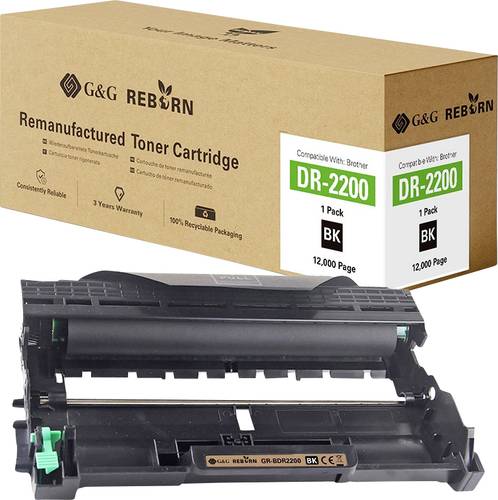 G&G Trommel ersetzt Brother DR-2200 Kompatibel Schwarz 12000 Seiten Reborn remanufactured 21192