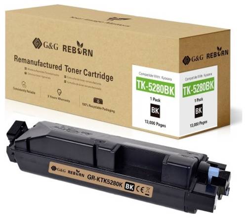 G&G Toner ersetzt Kyocera TK-5280 Kompatibel Schwarz 13000 Seiten Reborn remanufactured 21296