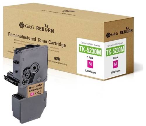 G&G Toner ersetzt Kyocera TK-5230M Kompatibel Magenta 2200 Seiten Reborn remanufactured 21302