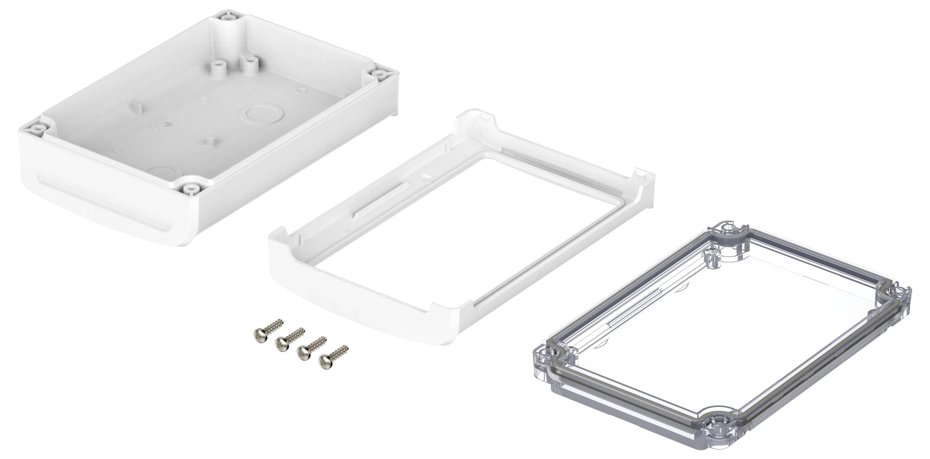 Bopla BoVersa 48322230.HMT1 Tisch-Gehäuse (L x B x H) 125 x 88 x 42mm Polycarbonat Weiß (RAL 9003) 1St.