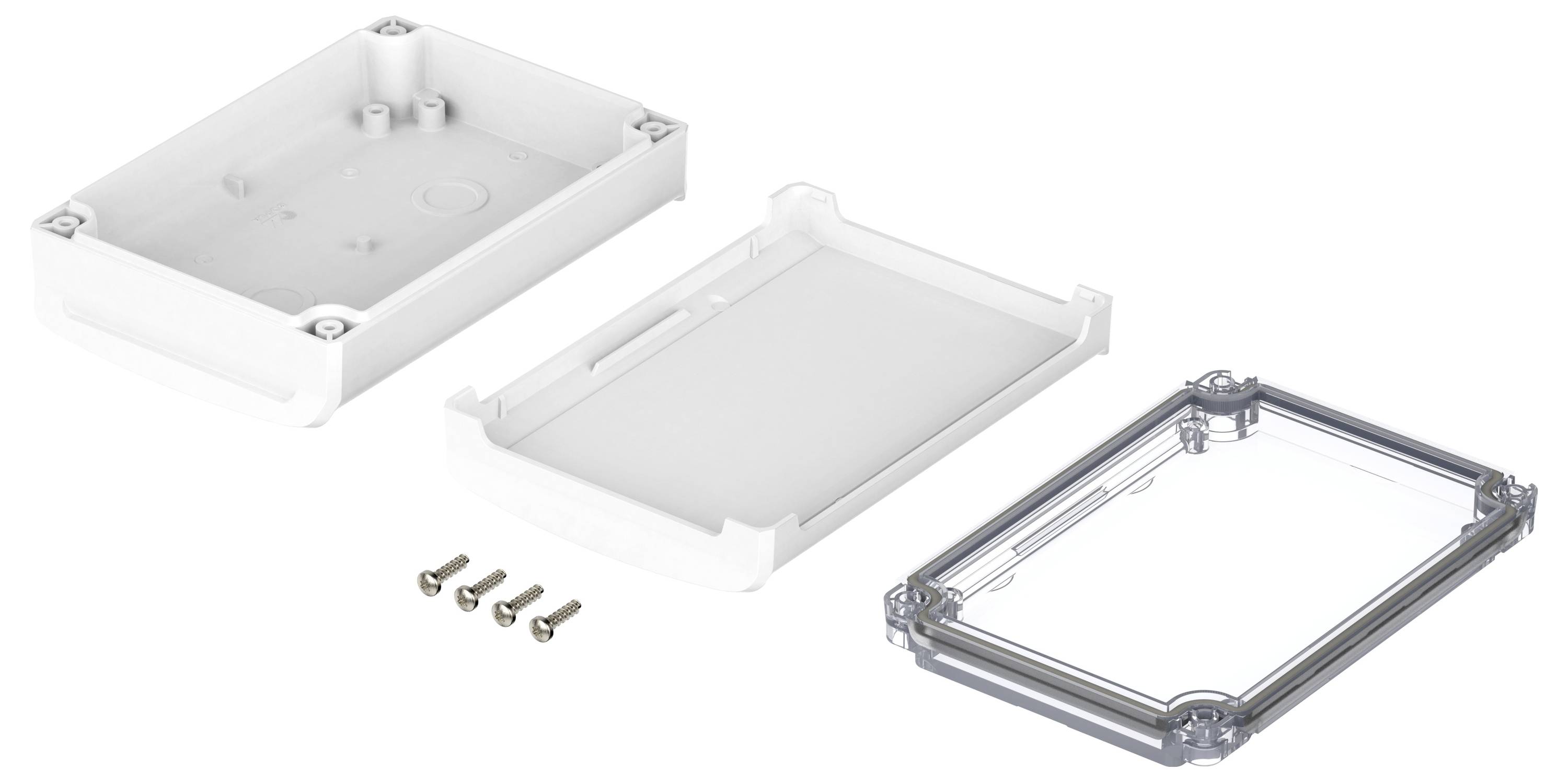 Bopla BoVersa 48422230.HMT1 Tisch-Gehäuse (L x B x H) 125 x 88 x 42mm Polycarbonat Weiß (RAL 9003) 1St.
