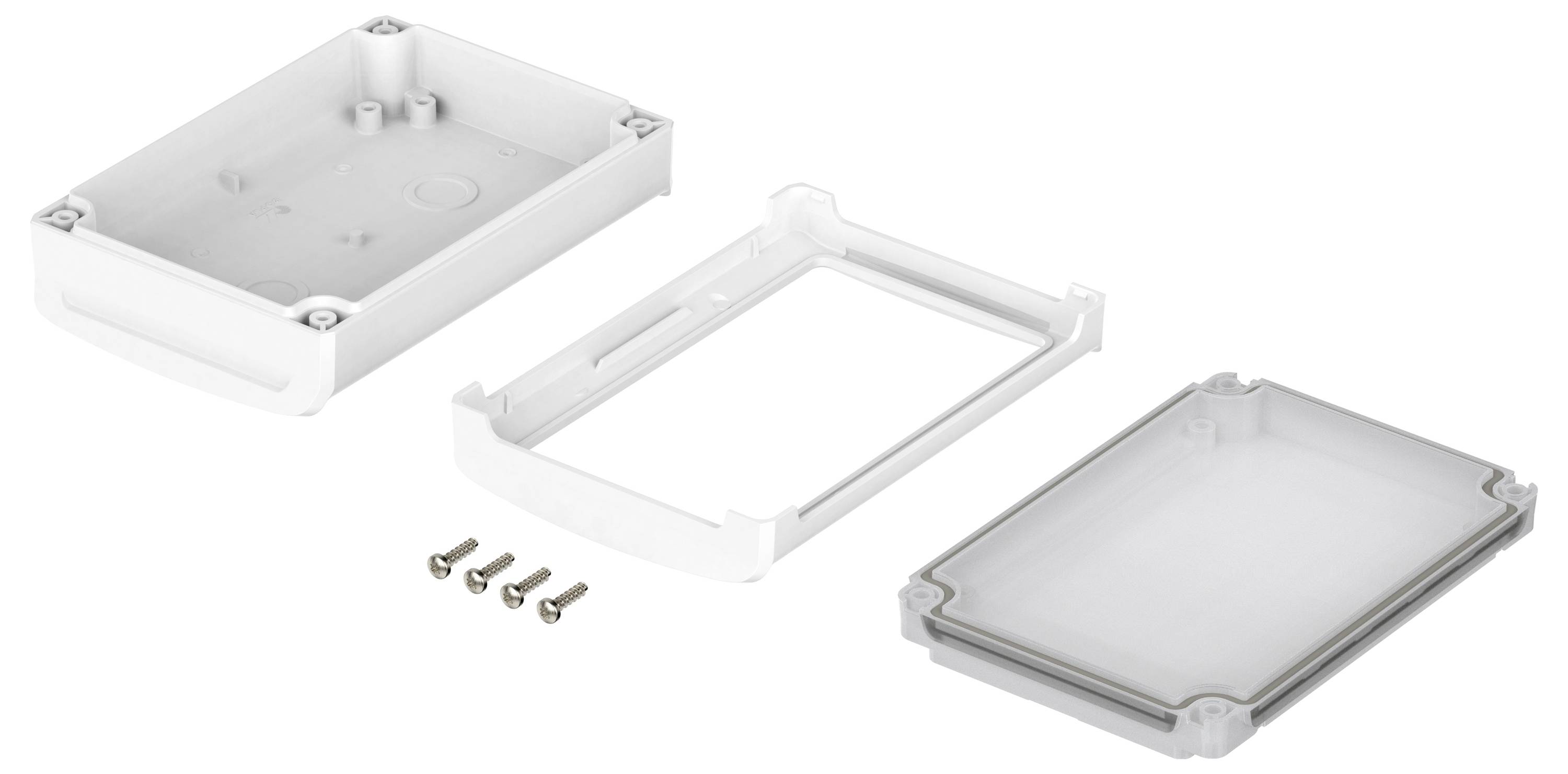 Bopla BoVersa 48332231.HMT1 Tisch-Gehäuse (L x B x H) 125 x 88 x 42mm Polycarbonat Weiß (RAL 9003) 1St.