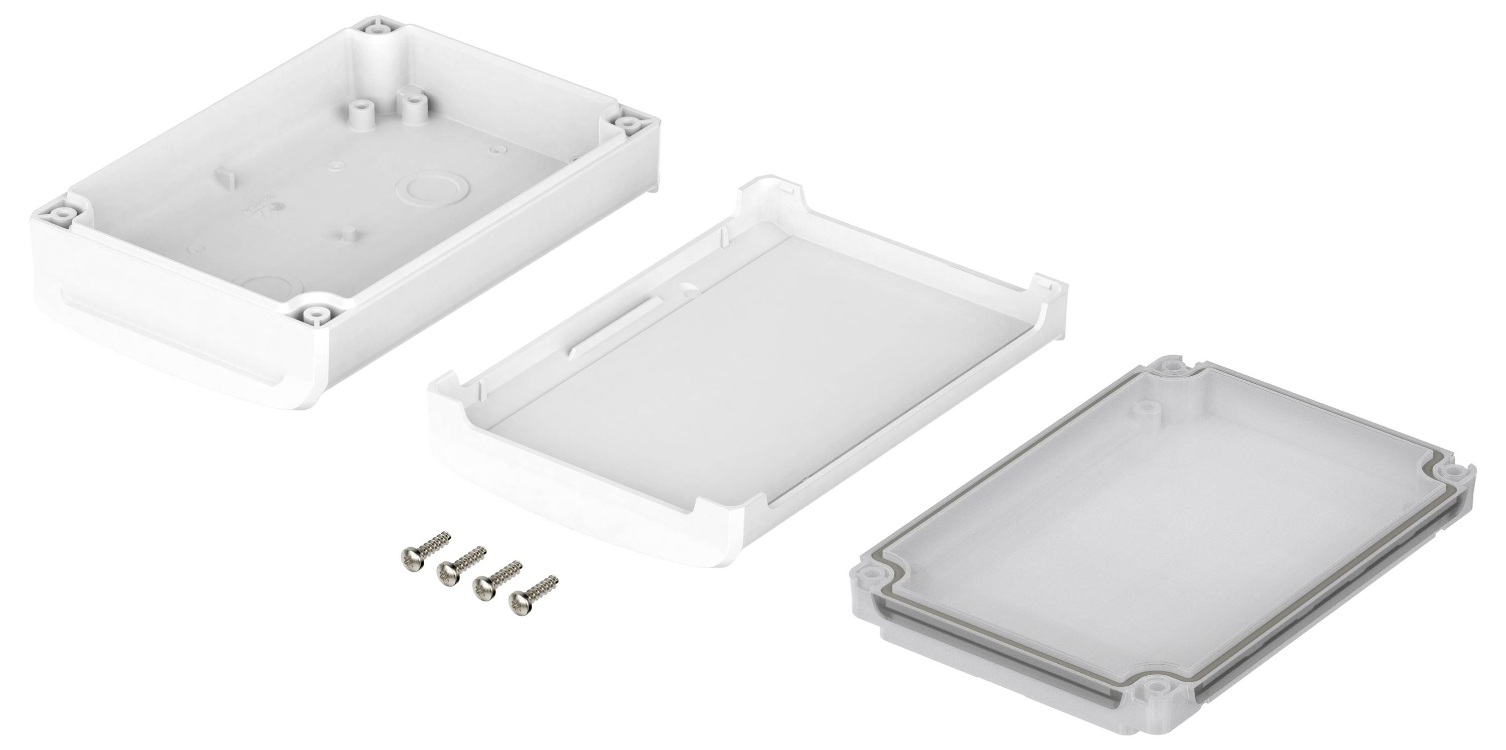 Bopla BoVersa 48432231.HMT1 Tisch-Gehäuse (L x B x H) 125 x 88 x 42mm Polycarbonat Weiß (RAL 9003) 1St.