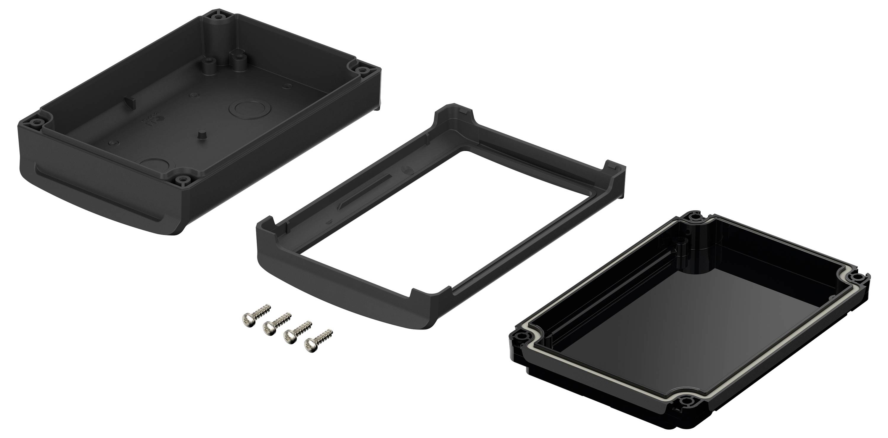 Bopla BoVersa 48312255.HMT1 Tisch-Gehäuse (L x B x H) 125 x 88 x 42mm Polycarbonat Schwarz (RAL 9005) 1St.