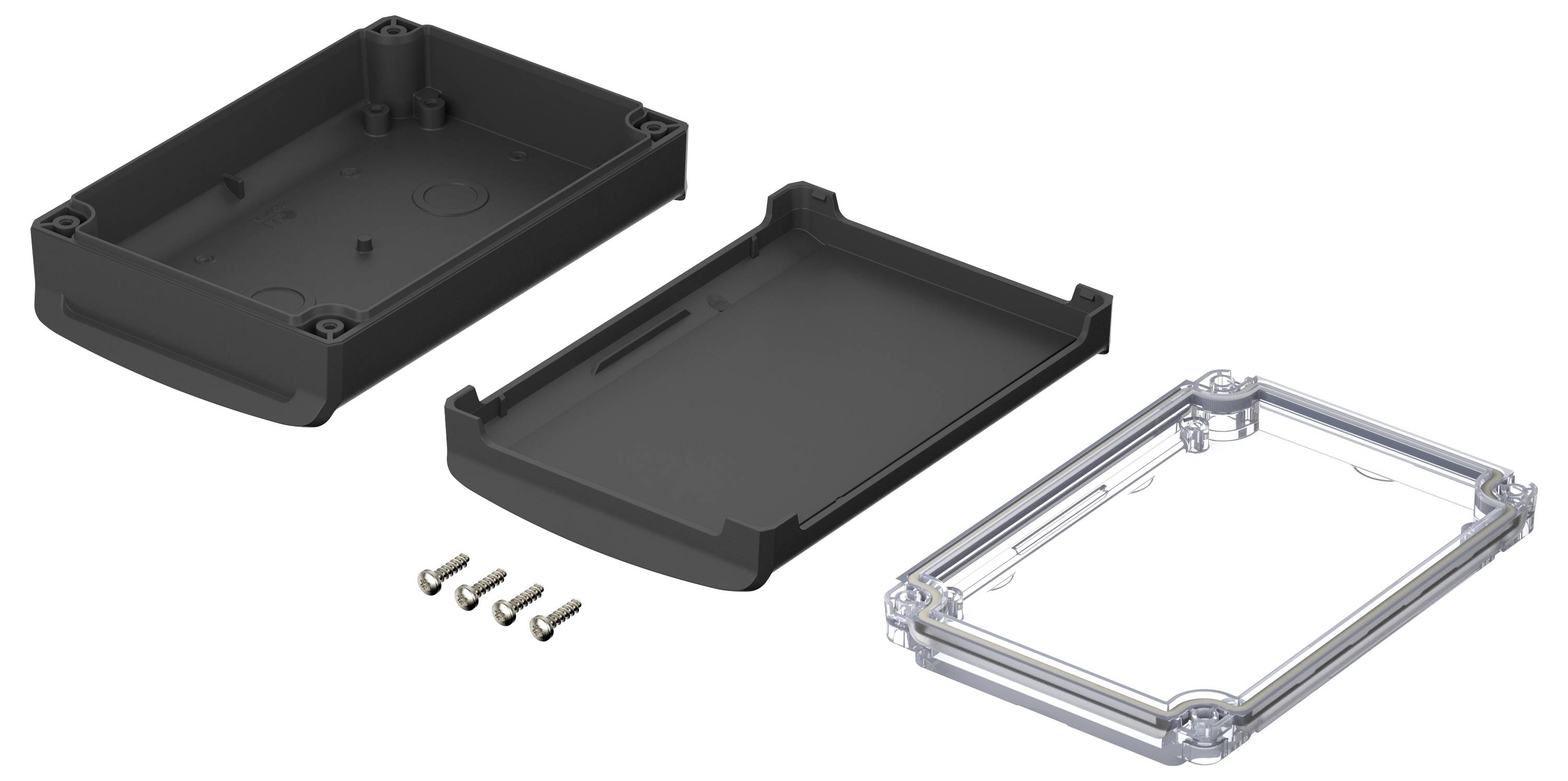 Bopla BoVersa 48422250.HMT1 Tisch-Gehäuse (L x B x H) 125 x 88 x 42mm Polycarbonat Schwarz (RAL 9005) 1St.