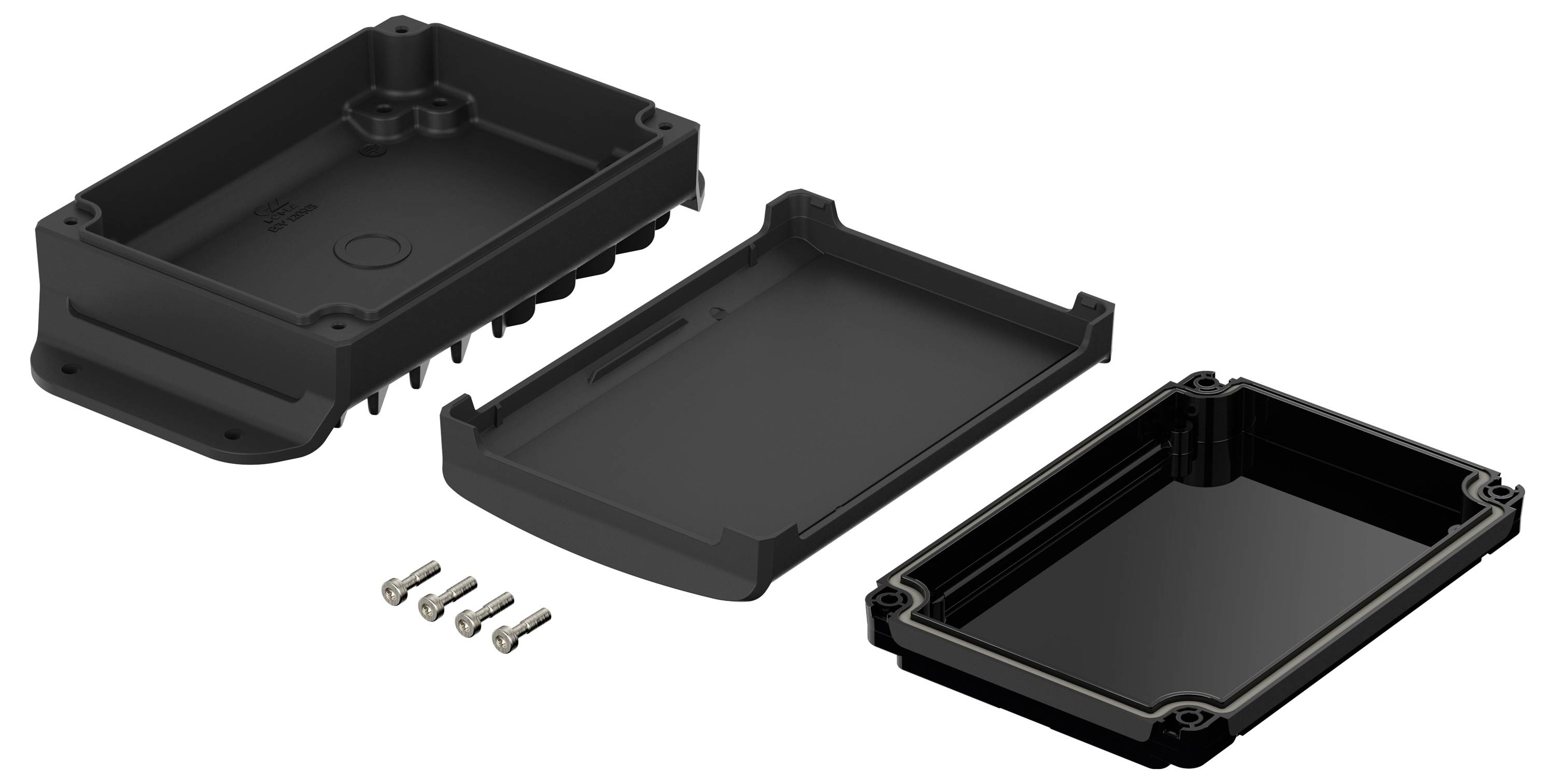 Bopla BoVersa 48412255.HMT2 Wand-Gehäuse Aluminium, Polycarbonat Schwarz (RAL 9005) 1St.