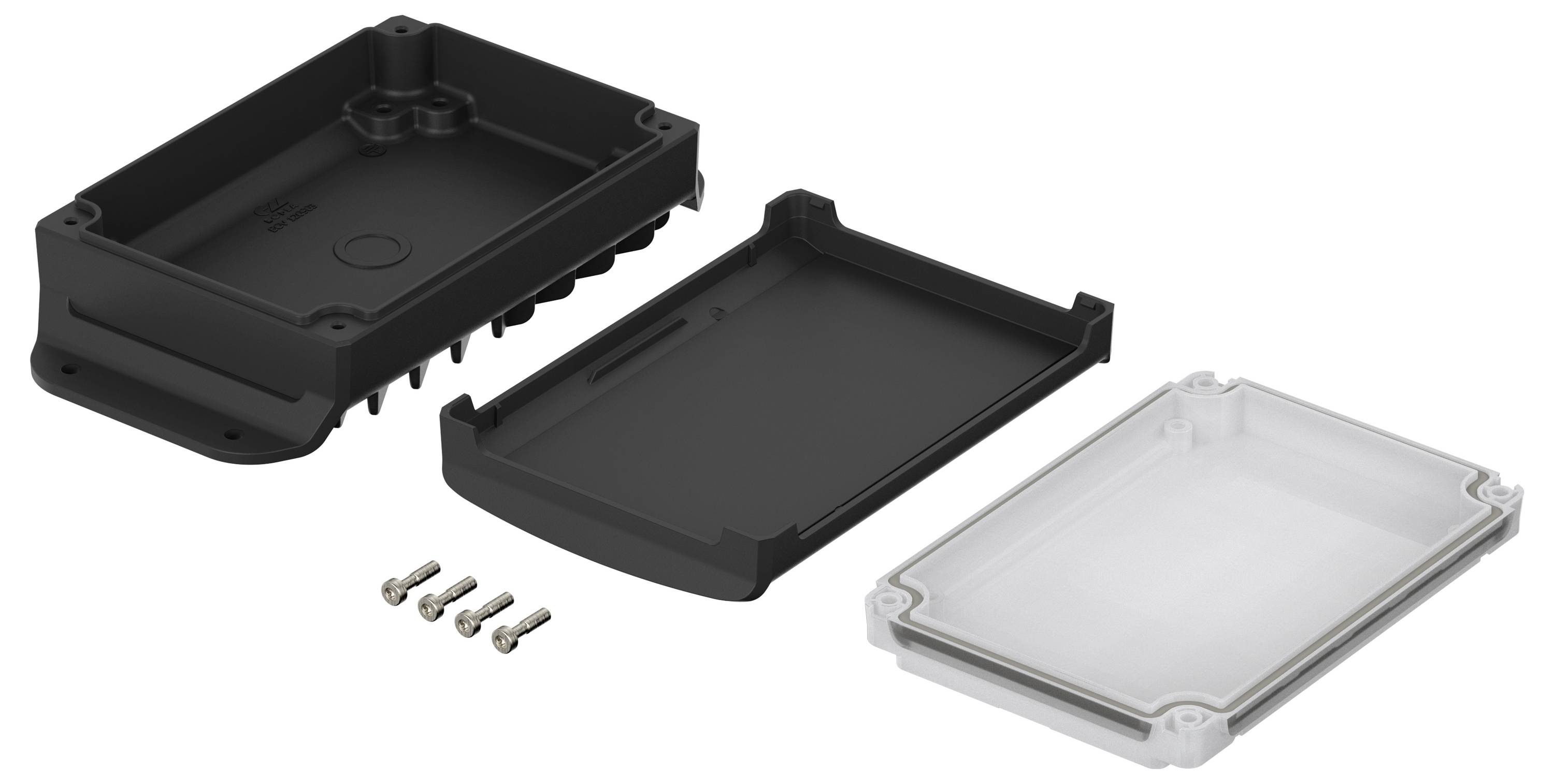 Bopla BoVersa 48432251.HMT2 Wand-Gehäuse Aluminium, Polycarbonat Schwarz (RAL 9005) 1St.