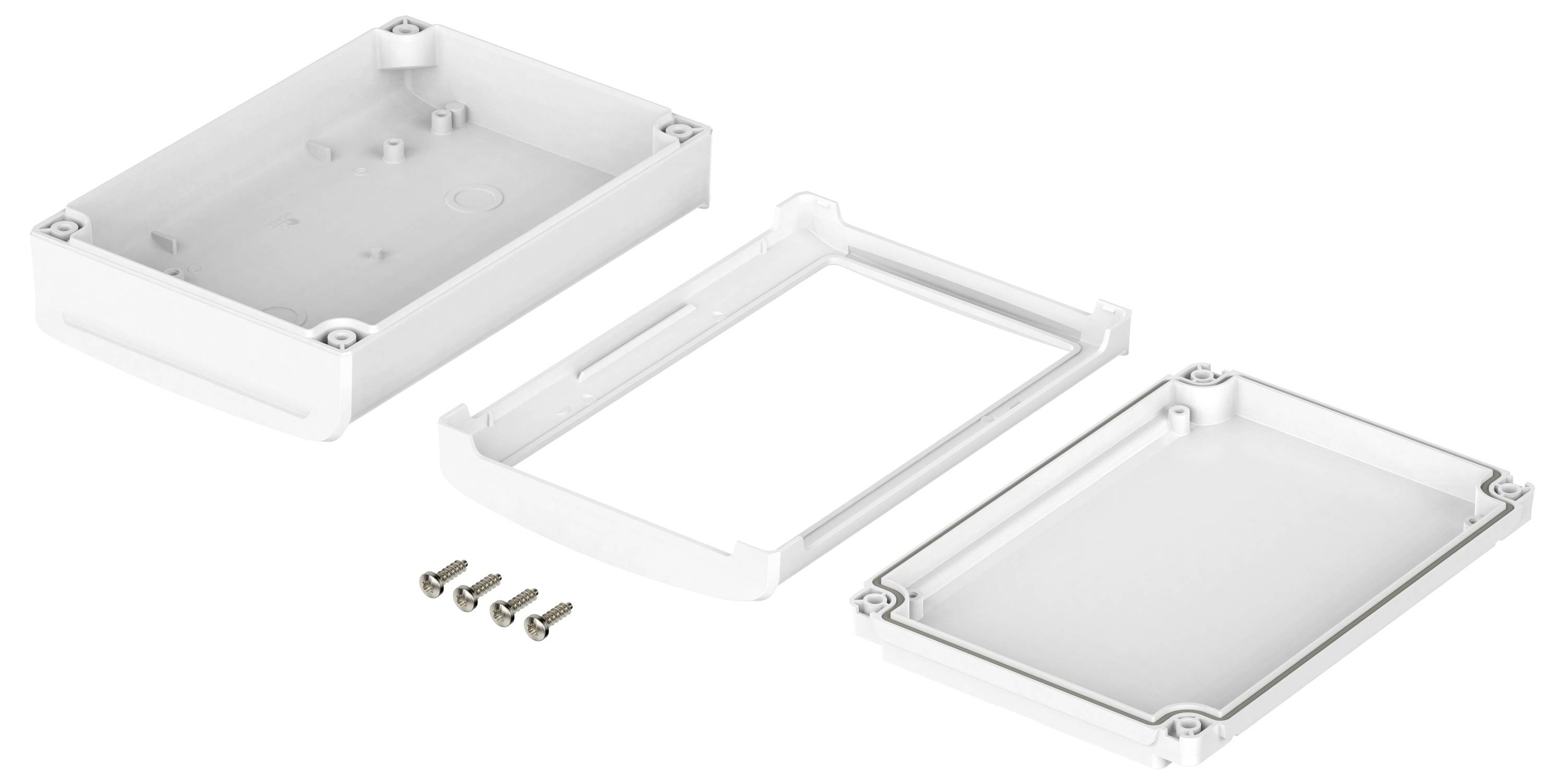 Bopla BoVersa 48314333.HMT1 Tisch-Gehäuse (L x B x H) 170 x 120 x 52mm Polycarbonat Weiß (RAL 9003) 1St.
