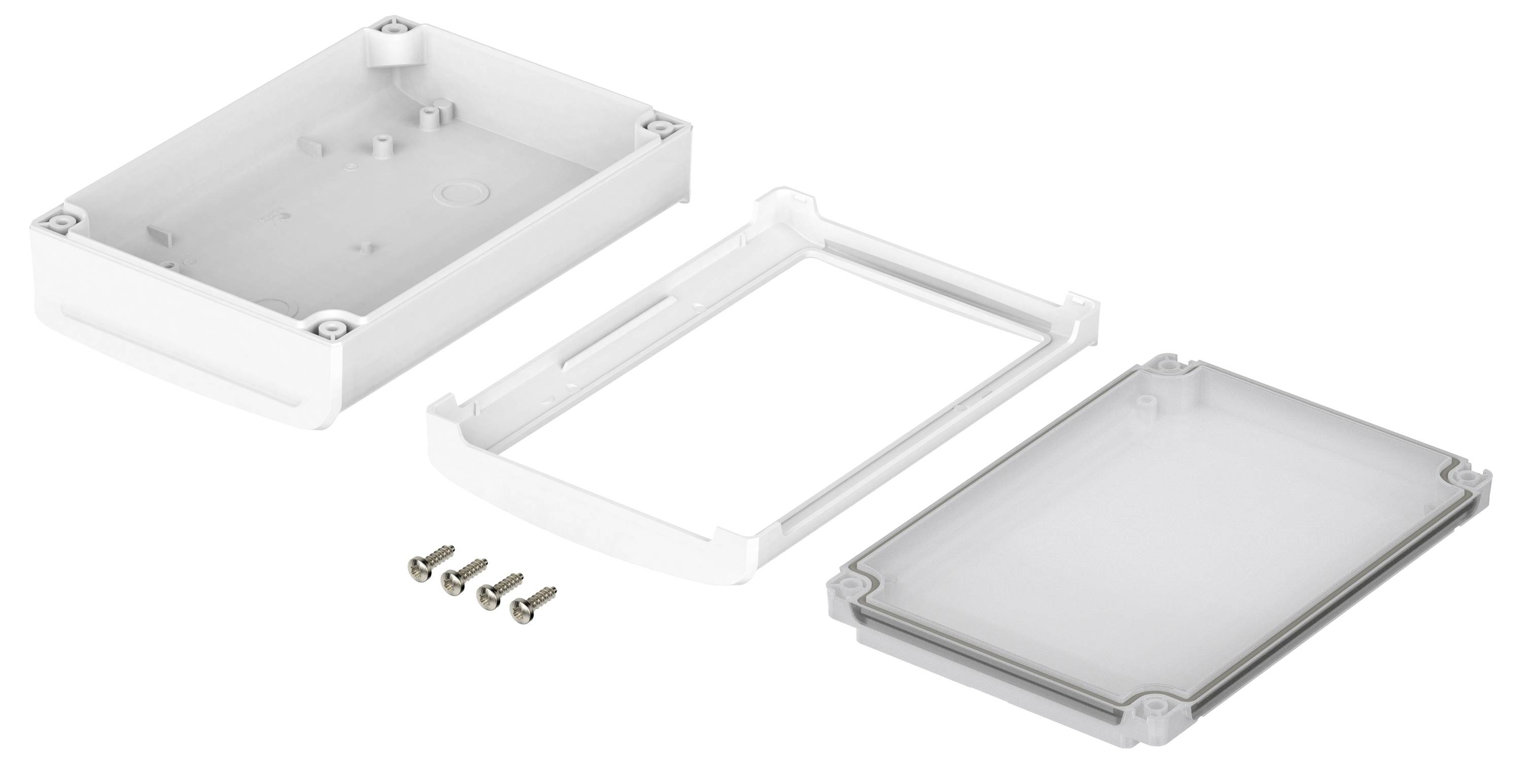 Bopla BoVersa 48334331.HMT1 Tisch-Gehäuse (L x B x H) 170 x 120 x 52mm Polycarbonat Weiß (RAL 9003) 1St.