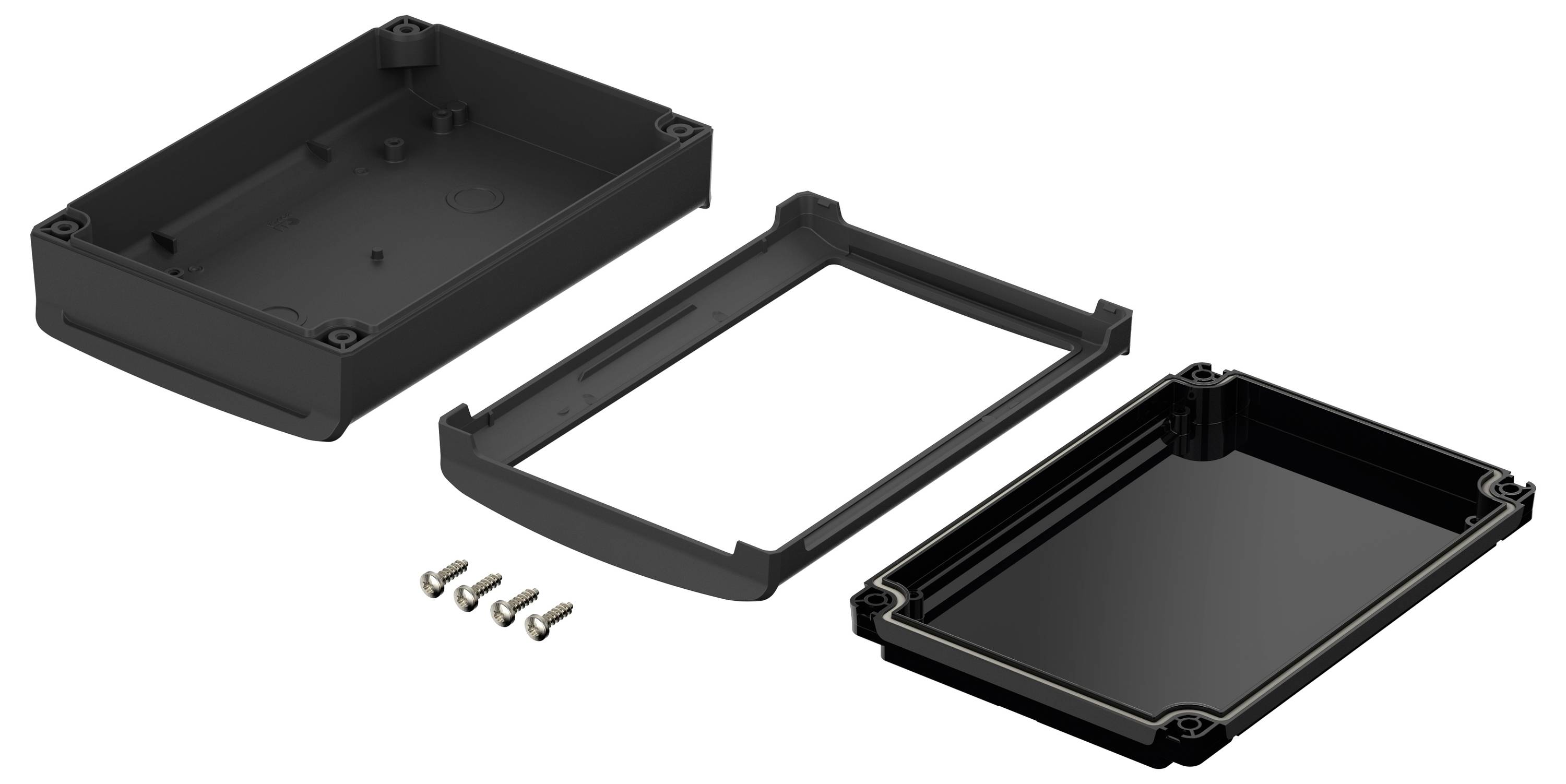 Bopla BoVersa 48314355.HMT1 Tisch-Gehäuse (L x B x H) 170 x 120 x 52mm Polycarbonat Schwarz (RAL 9005) 1St.