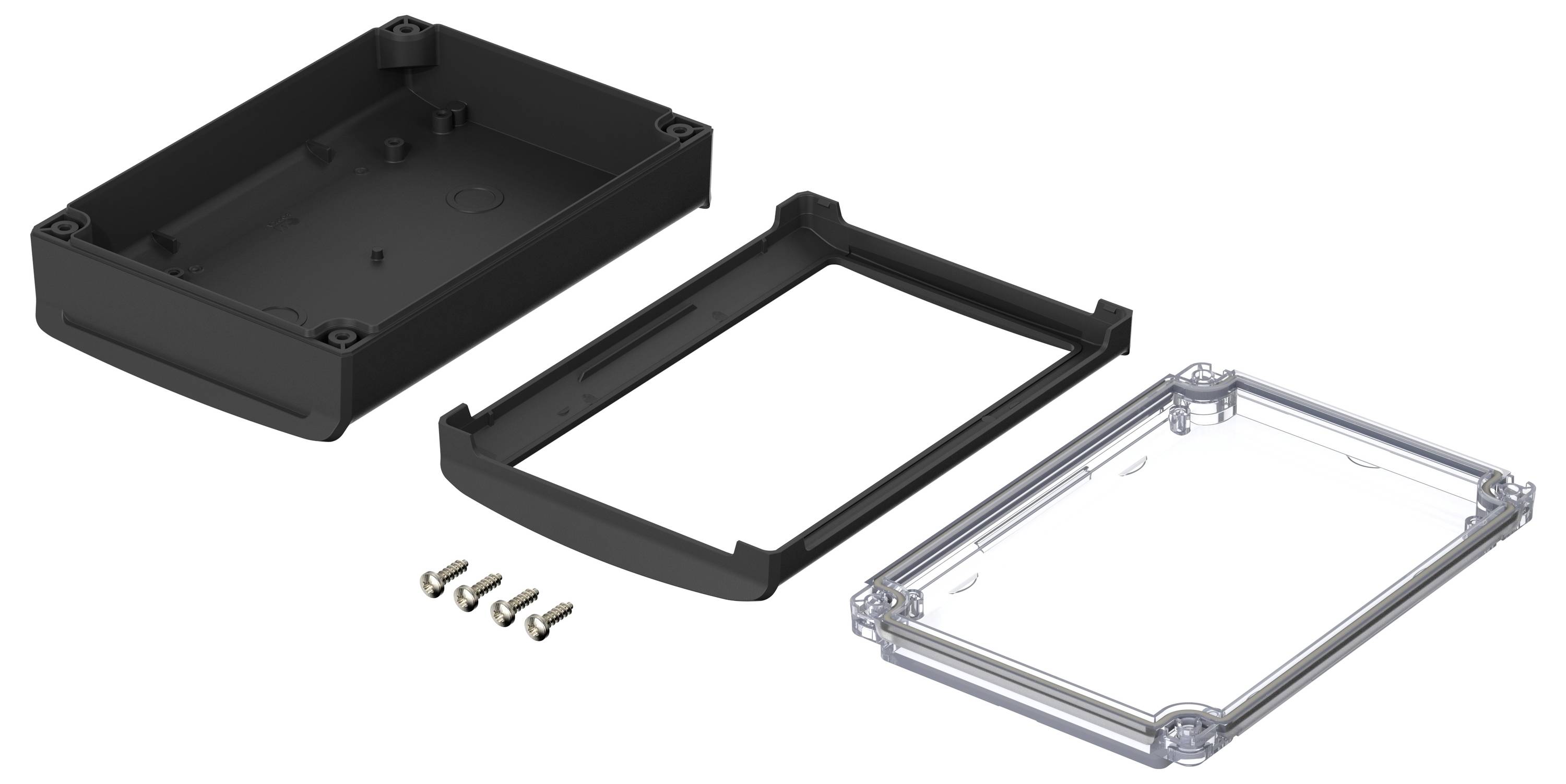 Bopla BoVersa 48324350.HMT1 Tisch-Gehäuse (L x B x H) 170 x 120 x 52mm Polycarbonat Schwarz (RAL 9005) 1St.