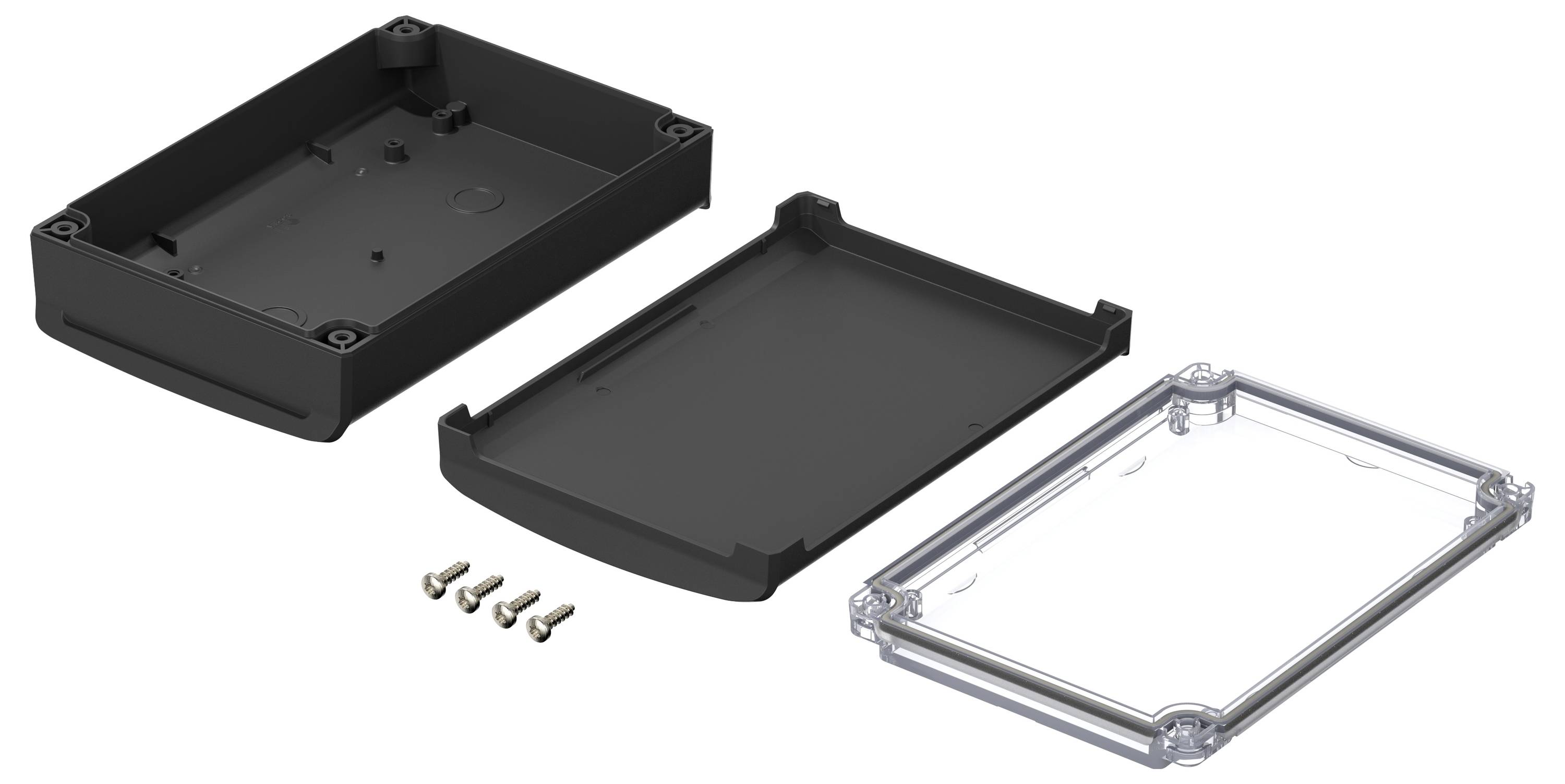 Bopla BoVersa 48424350.HMT1 Tisch-Gehäuse (L x B x H) 170 x 120 x 52mm Polycarbonat Schwarz (RAL 9005) 1St.