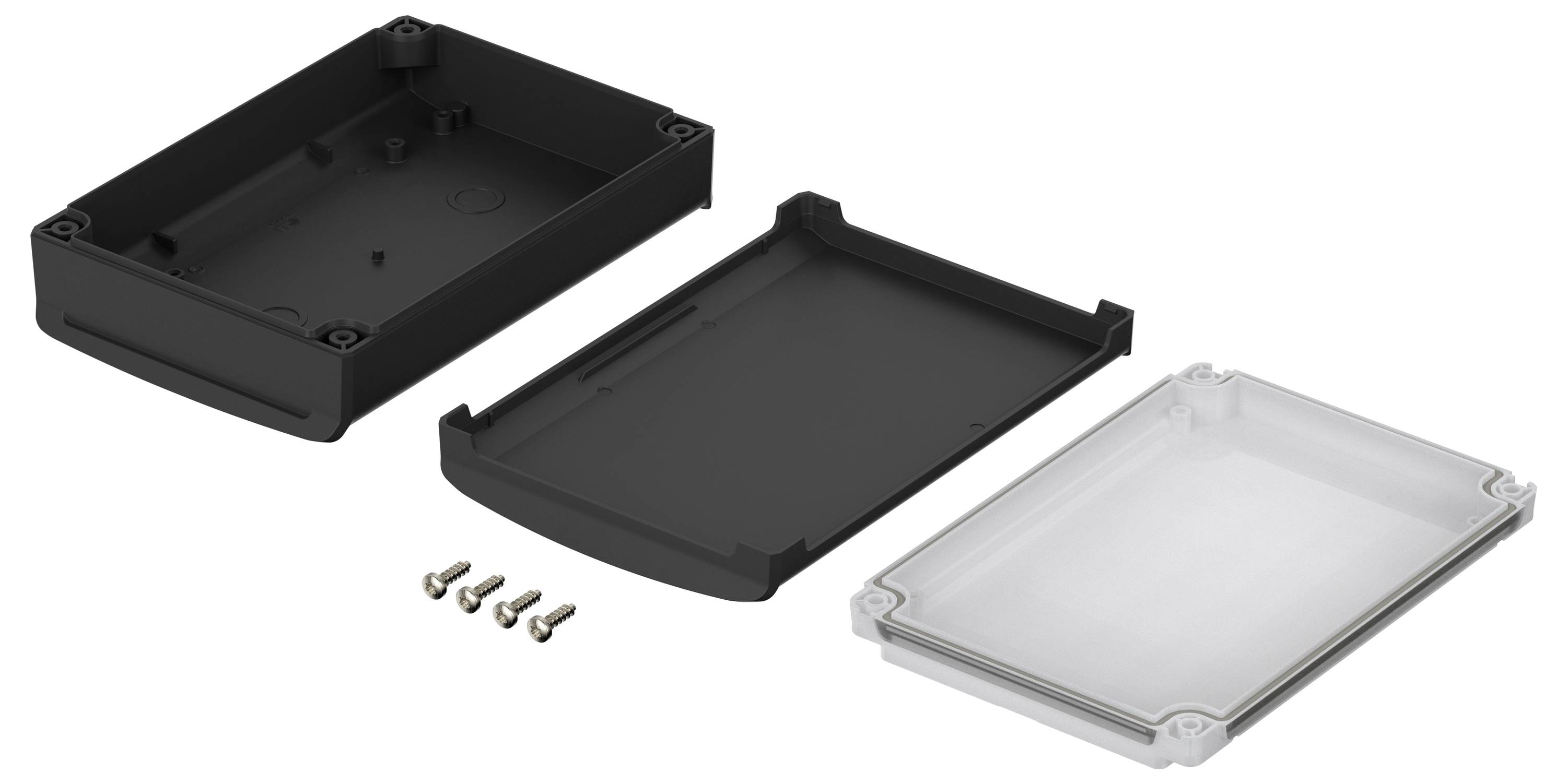 Bopla BoVersa 48434351.HMT1 Tisch-Gehäuse (L x B x H) 170 x 120 x 52mm Polycarbonat Schwarz (RAL 9005) 1St.