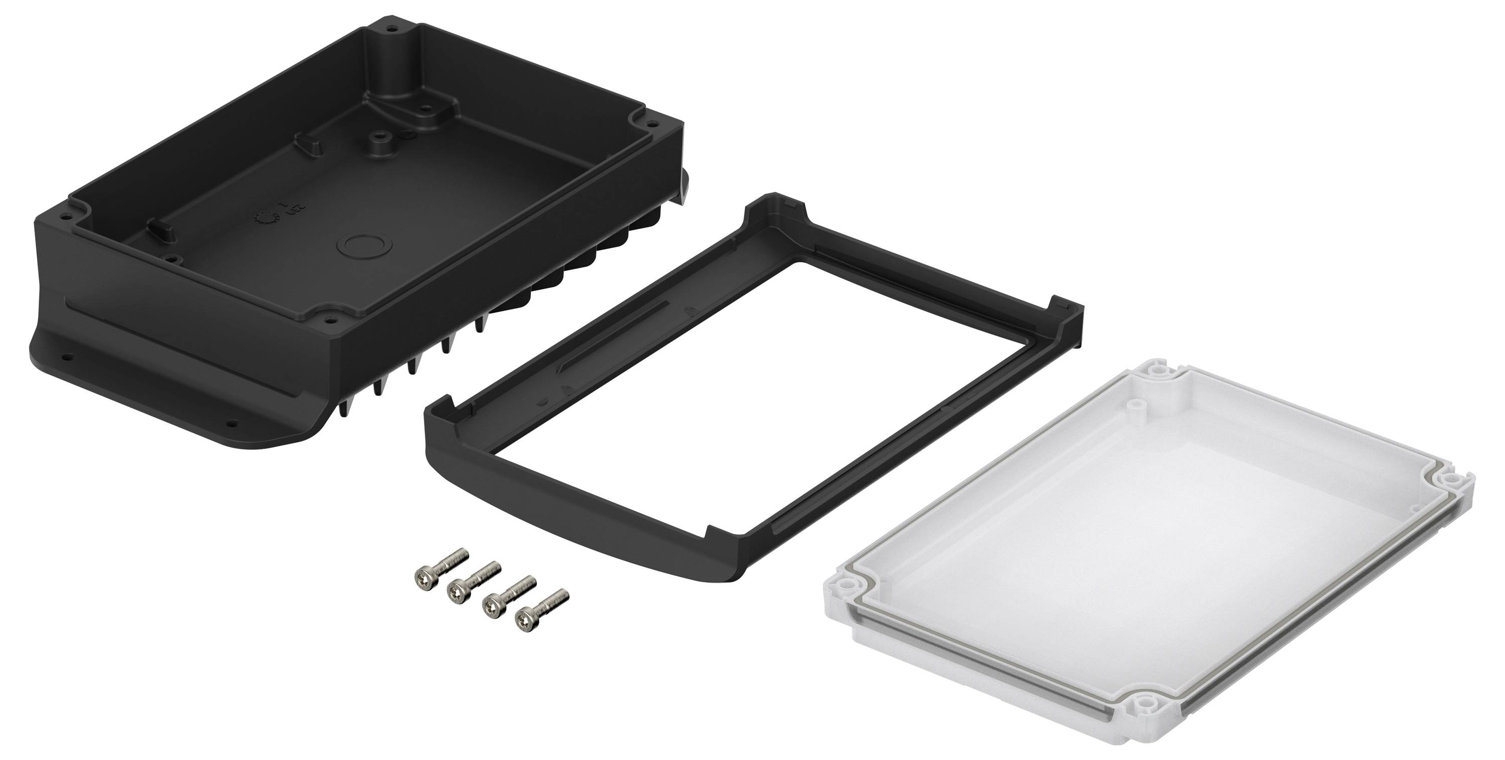 Bopla BoVersa 48334351.HMT2 Wand-Gehäuse Aluminium, Polycarbonat Schwarz (RAL 9005) 1St.