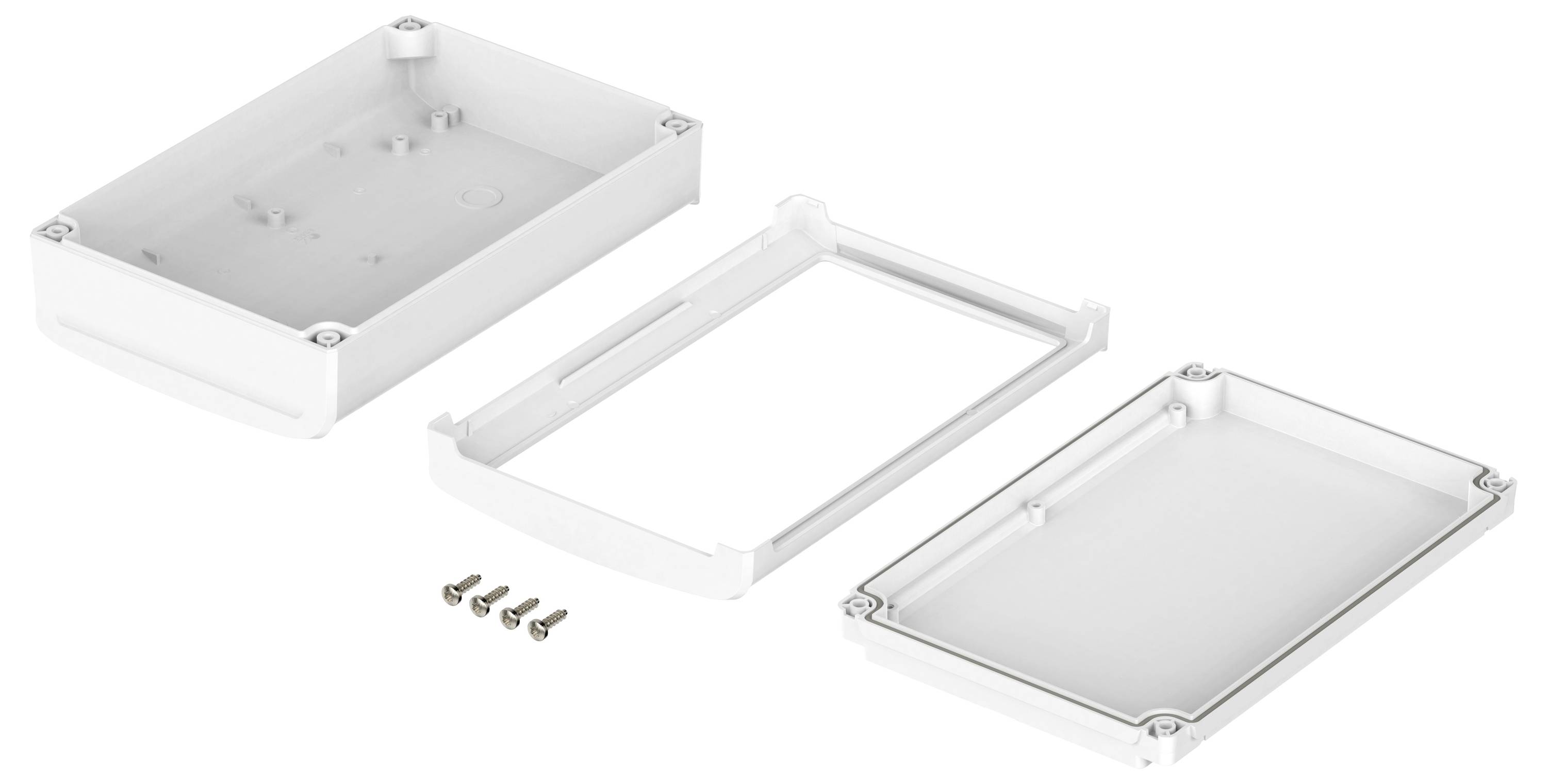 Bopla BoVersa 48316433.HMT1 Tisch-Gehäuse (L x B x H) 210 x 140 x 63mm Polycarbonat Weiß (RAL 9003) 1St.