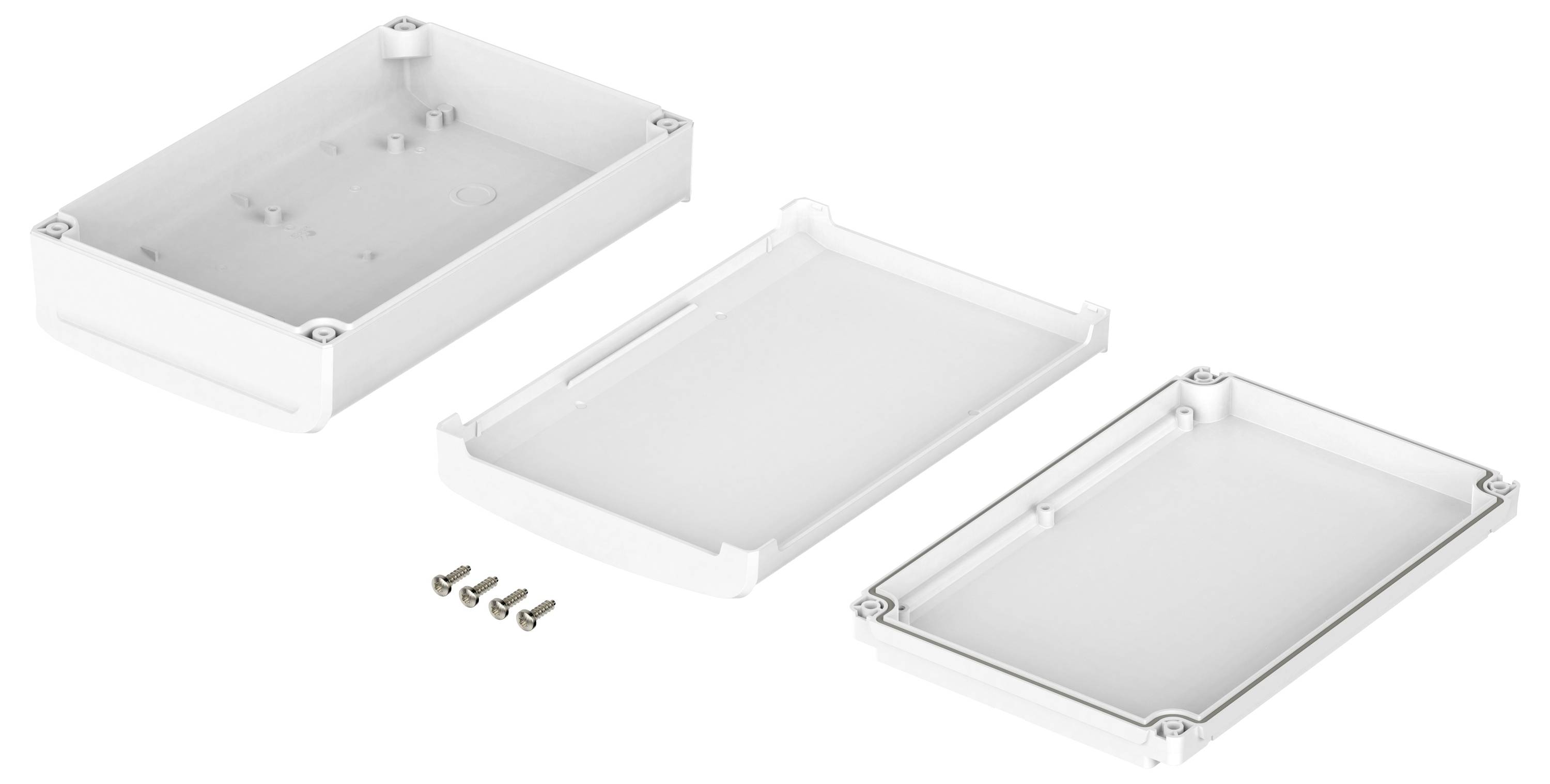 Bopla BoVersa 48416433.HMT1 Tisch-Gehäuse (L x B x H) 210 x 140 x 63mm Polycarbonat Weiß (RAL 9003) 1St.