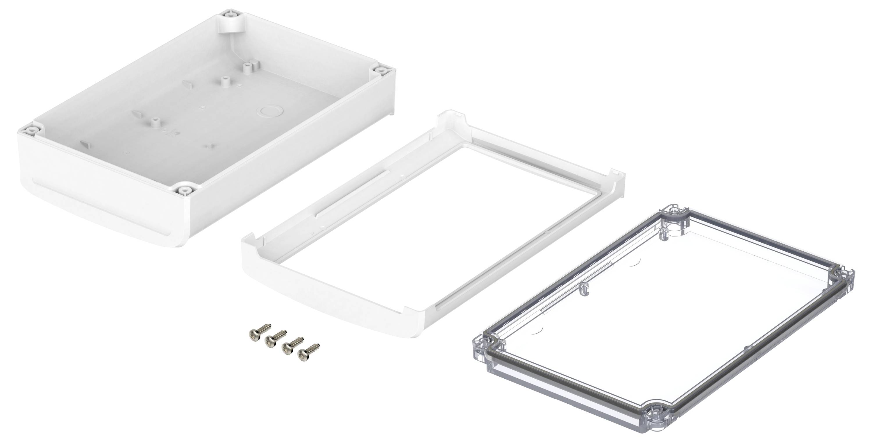 Bopla BoVersa 48326430.HMT1 Tisch-Gehäuse (L x B x H) 210 x 140 x 63mm Polycarbonat Weiß (RAL 9003) 1St.