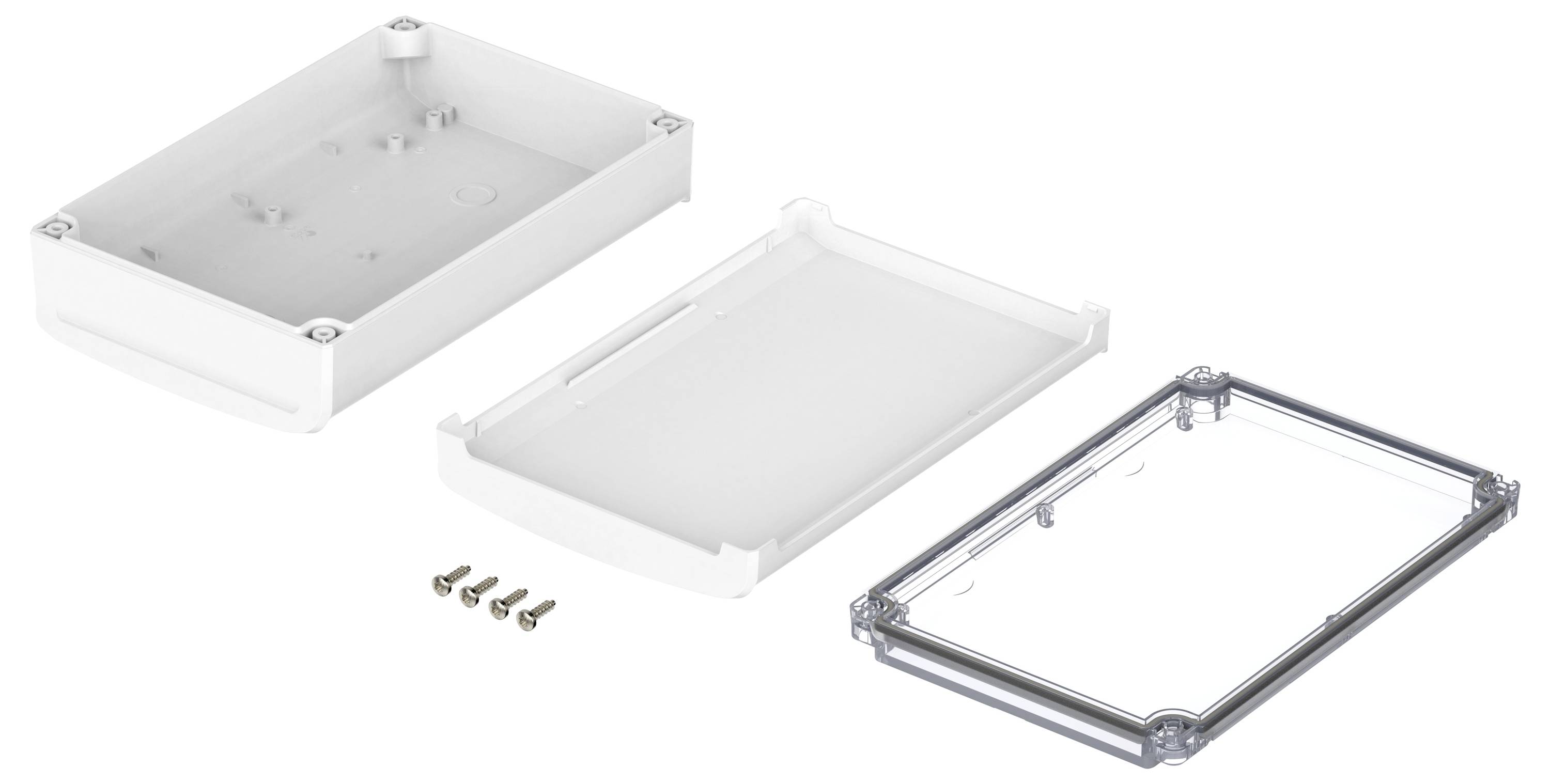 Bopla BoVersa 48426430.HMT1 Tisch-Gehäuse (L x B x H) 210 x 140 x 63mm Polycarbonat Weiß (RAL 9003) 1St.