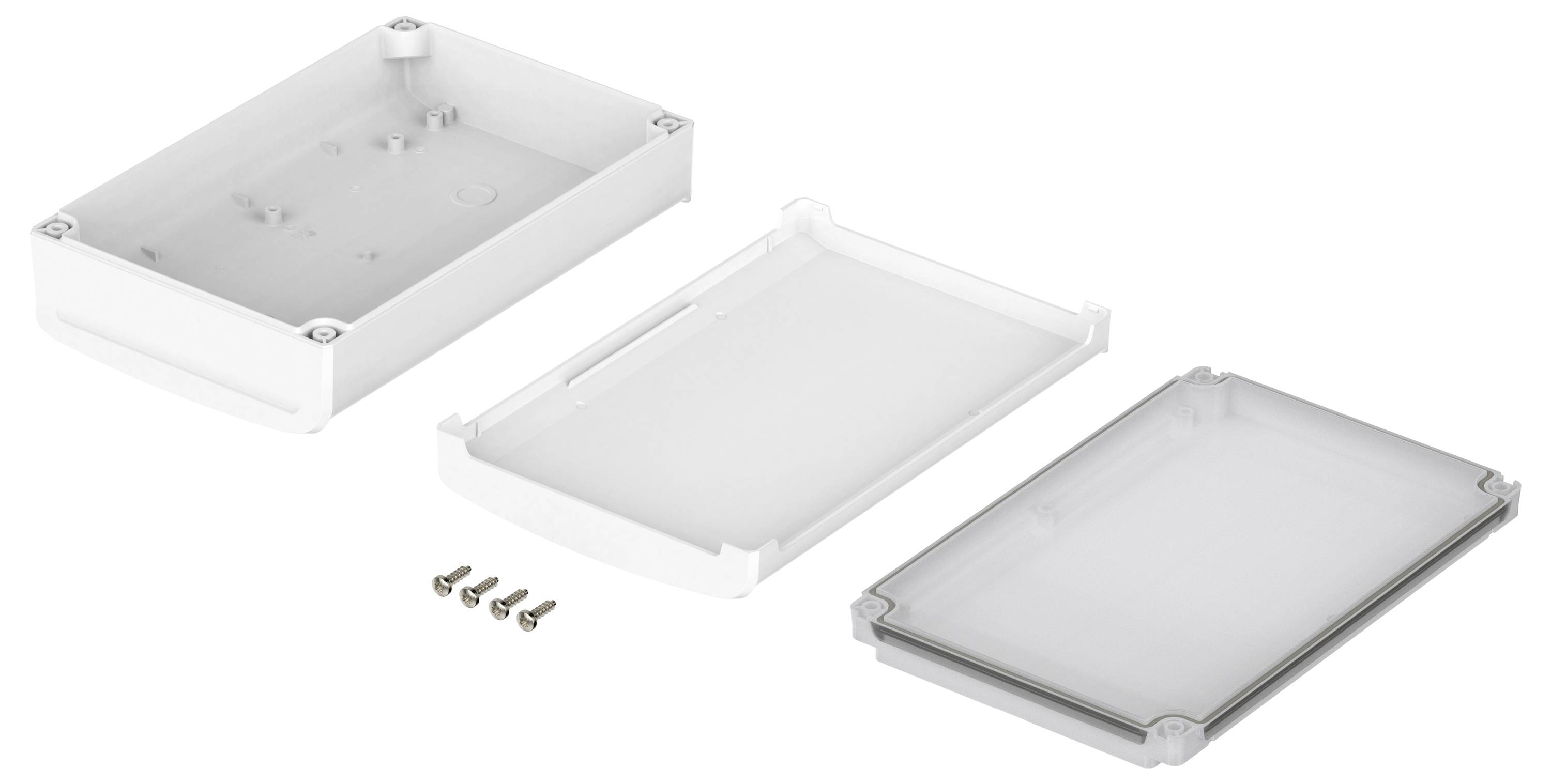 Bopla BoVersa 48436431.HMT1 Tisch-Gehäuse (L x B x H) 210 x 140 x 63mm Polycarbonat Weiß (RAL 9003) 1St.