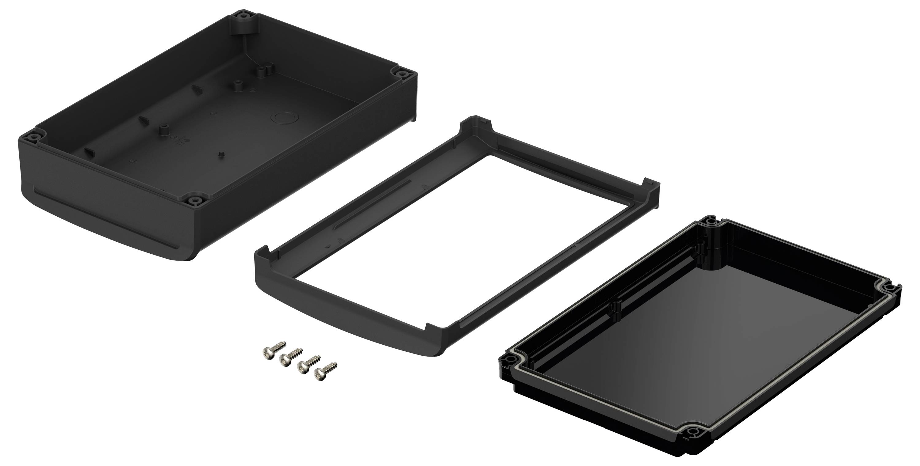 Bopla BoVersa 48316455.HMT1 Tisch-Gehäuse (L x B x H) 210 x 140 x 63mm Polycarbonat Schwarz (RAL 9005) 1St.