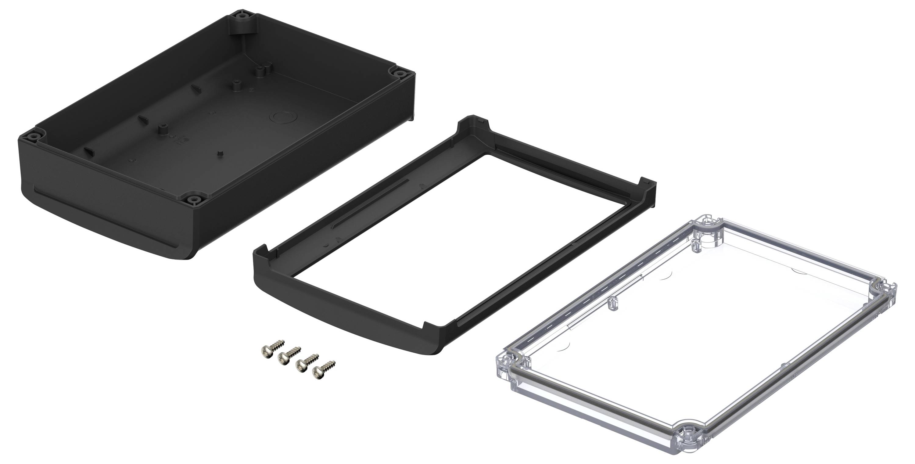 Bopla BoVersa 48326450.HMT1 Tisch-Gehäuse (L x B x H) 210 x 140 x 63mm Polycarbonat Schwarz (RAL 9005) 1St.