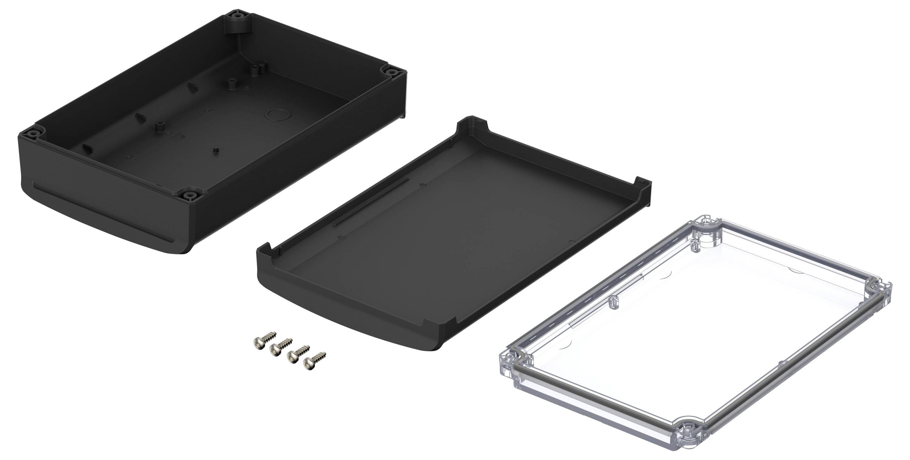 Bopla BoVersa 48426450.HMT1 Tisch-Gehäuse (L x B x H) 210 x 140 x 63mm Polycarbonat Schwarz (RAL 9005) 1St.