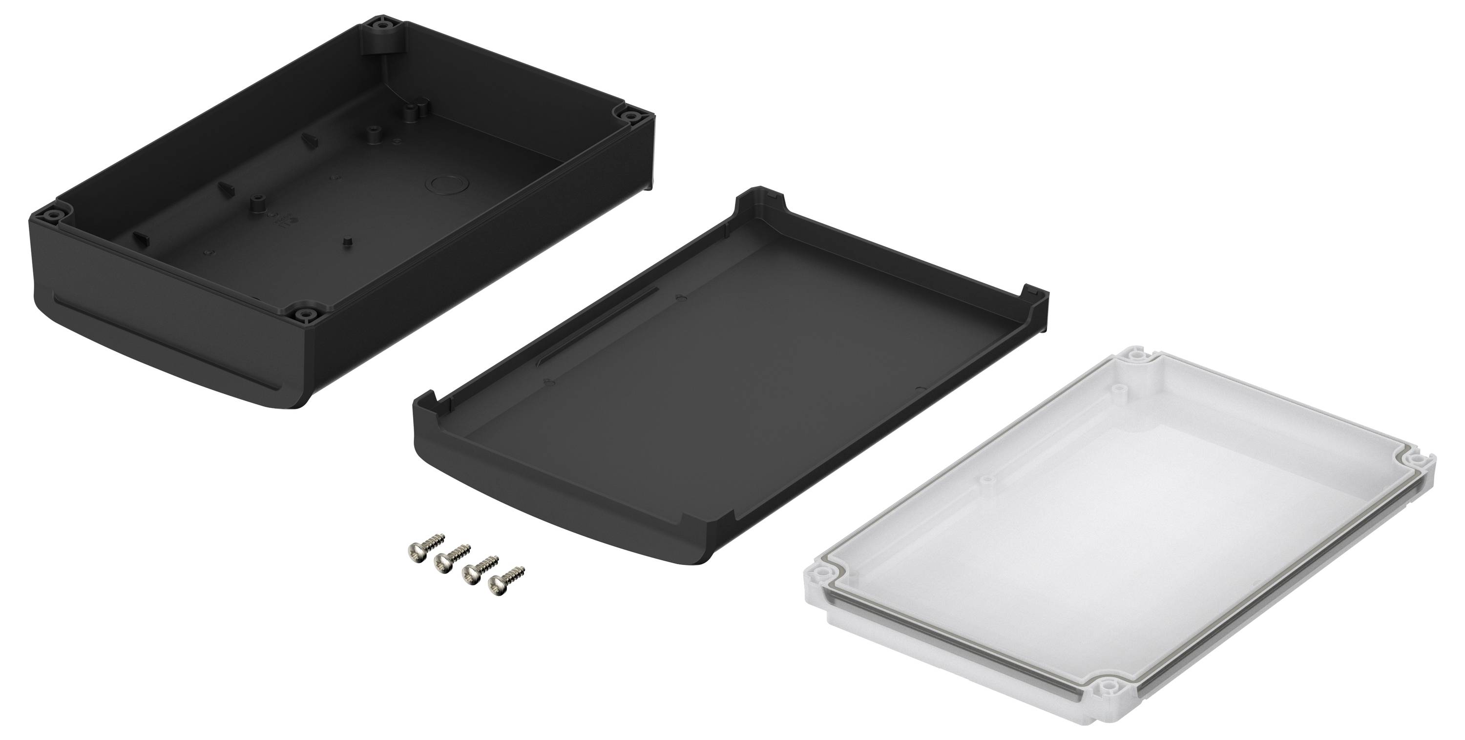 Bopla BoVersa 48436451.HMT1 Tisch-Gehäuse (L x B x H) 210 x 140 x 63mm Polycarbonat Schwarz (RAL 9005) 1St.