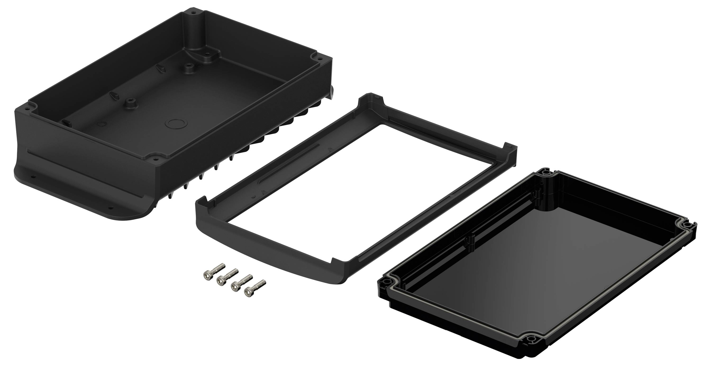 Bopla BoVersa 48316455.HMT2 Wand-Gehäuse Aluminium, Polycarbonat Schwarz (RAL 9005) 1St.