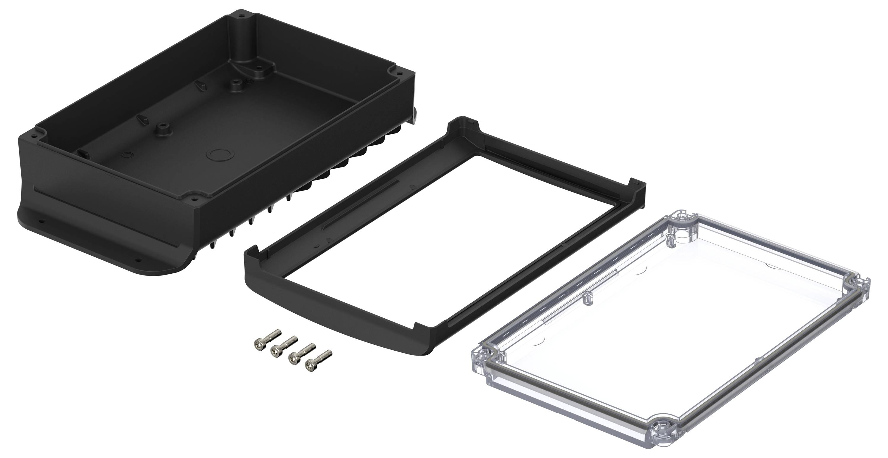 Bopla BoVersa 48326450.HMT2 Wand-Gehäuse Aluminium, Polycarbonat Schwarz (RAL 9005) 1St.