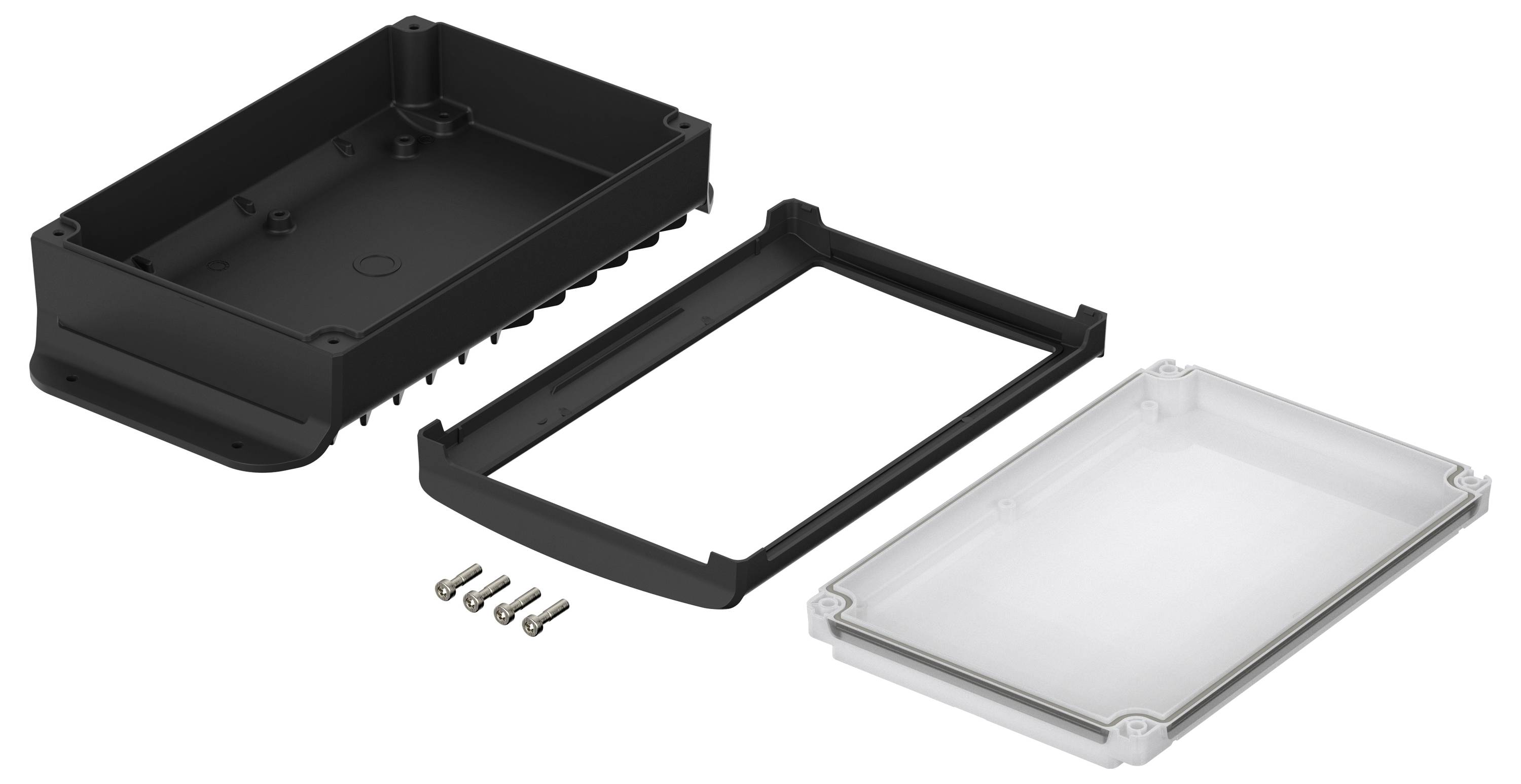 Bopla BoVersa 48336451.HMT2 Wand-Gehäuse Aluminium, Polycarbonat Schwarz (RAL 9005) 1St.