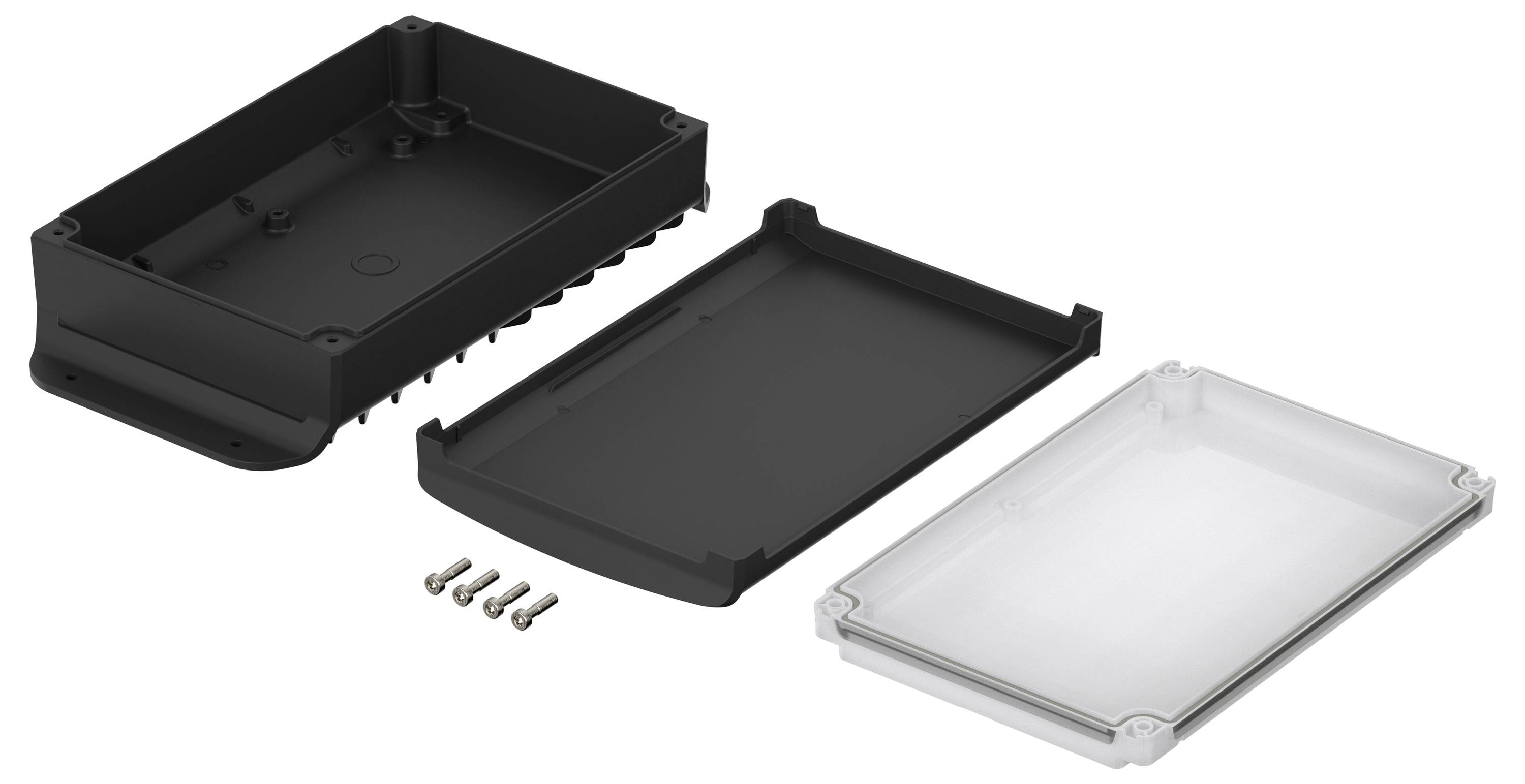 Bopla BoVersa 48436451.HMT2 Wand-Gehäuse Aluminium, Polycarbonat Schwarz (RAL 9005) 1St.