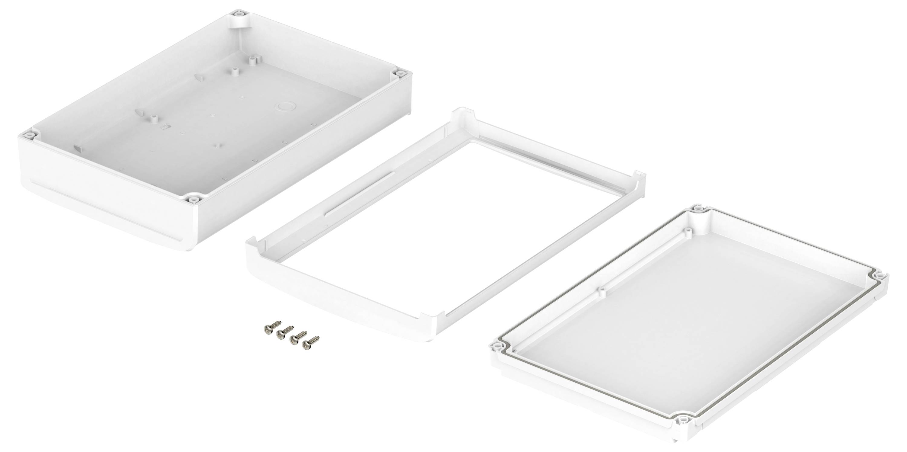 Bopla BoVersa 48318633.HMT1 Tisch-Gehäuse (L x B x H) 275 x 185 x 73mm Polycarbonat Weiß (RAL 9003) 1St.